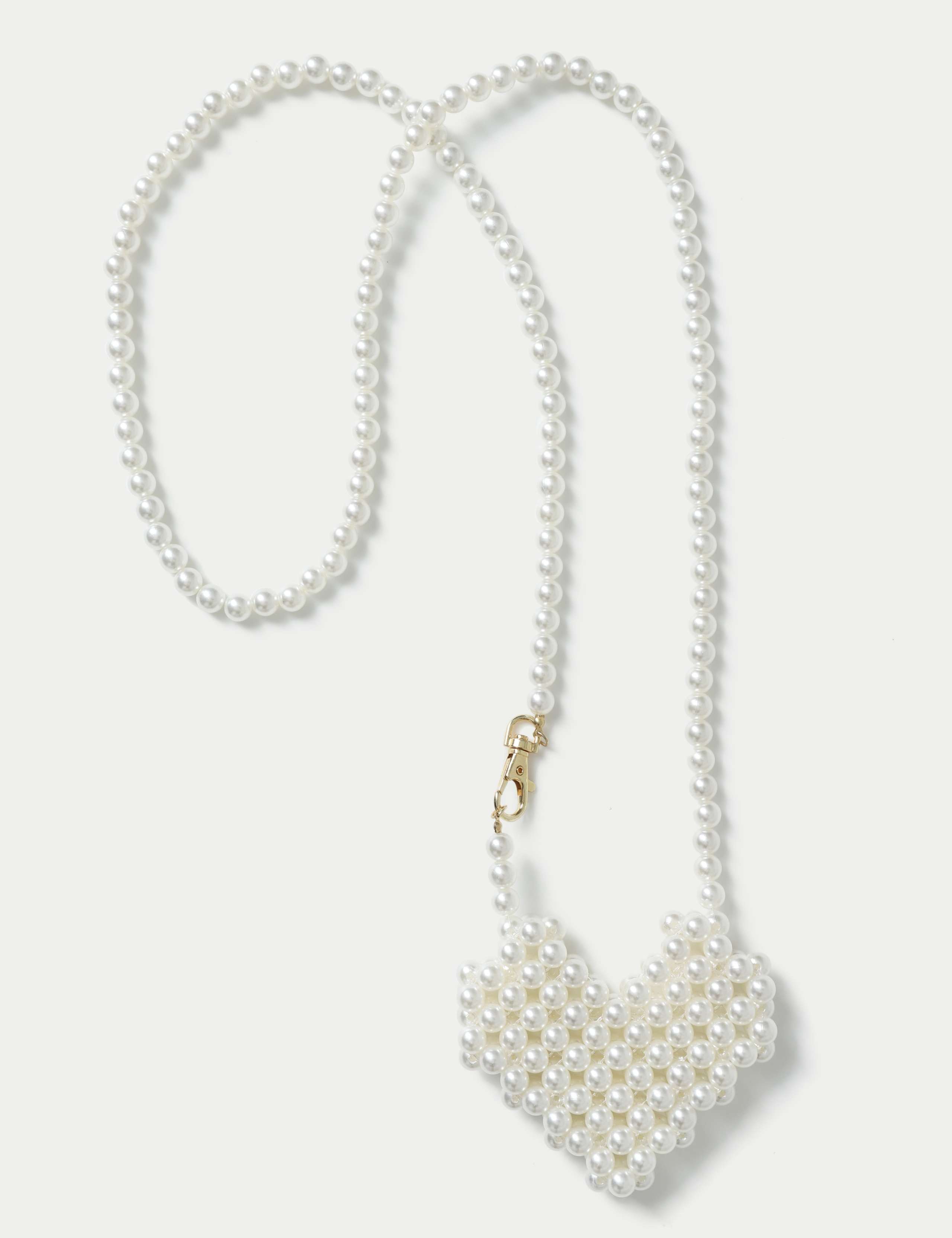 Pearl Heart Shaped Bag