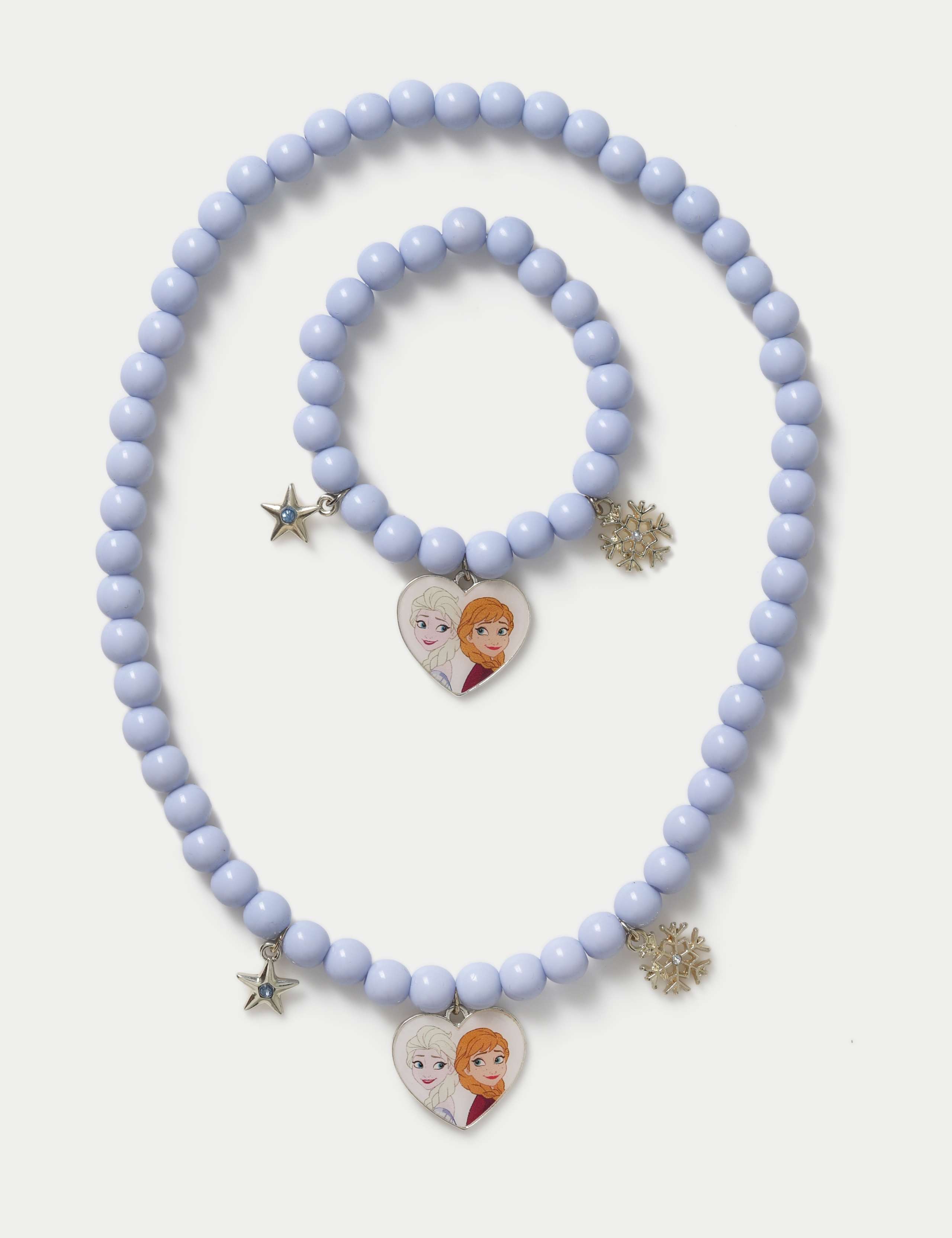 Frozen Charm Necklace and Bracelet Set