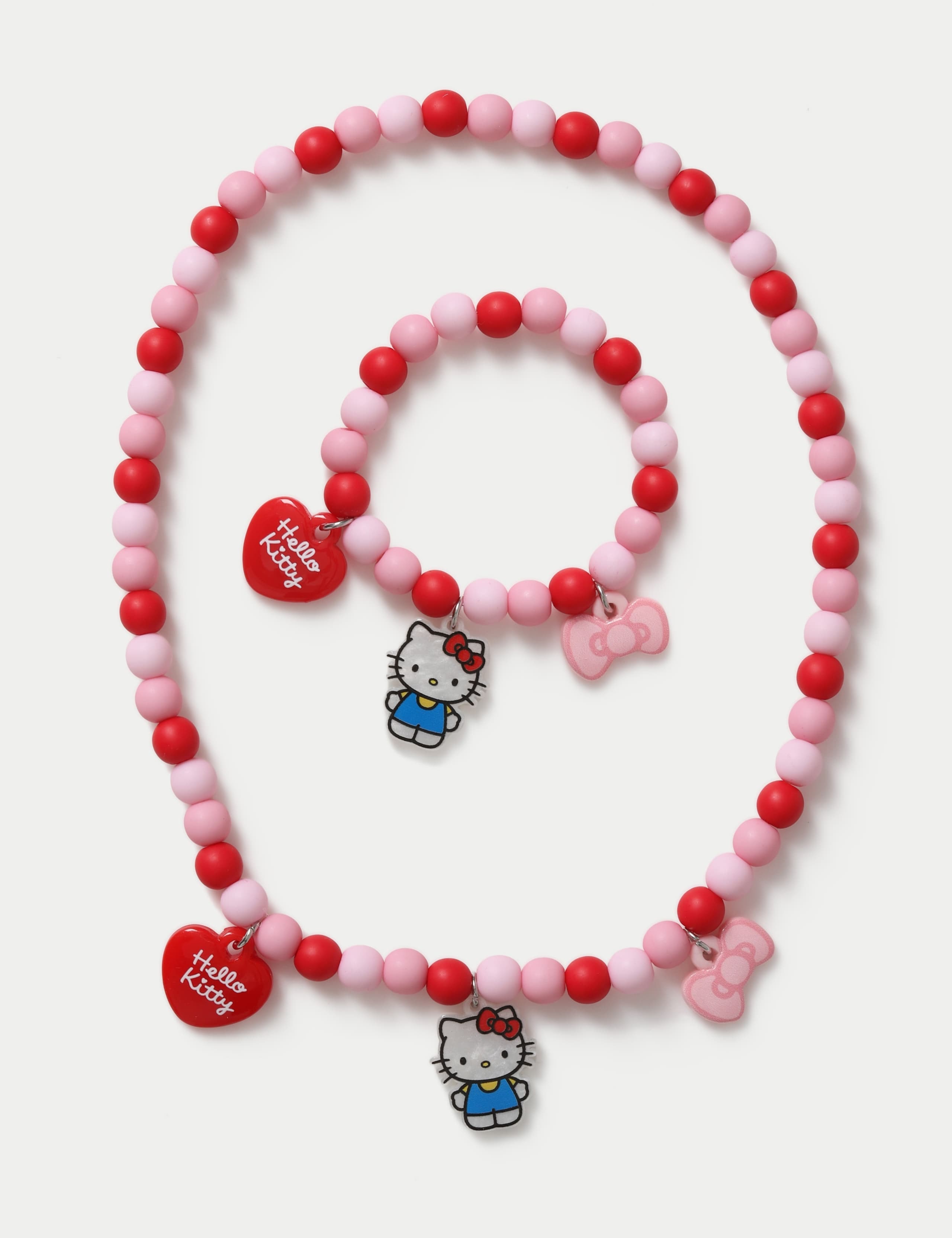 Hello Kitty Charm Necklace and Bracelet