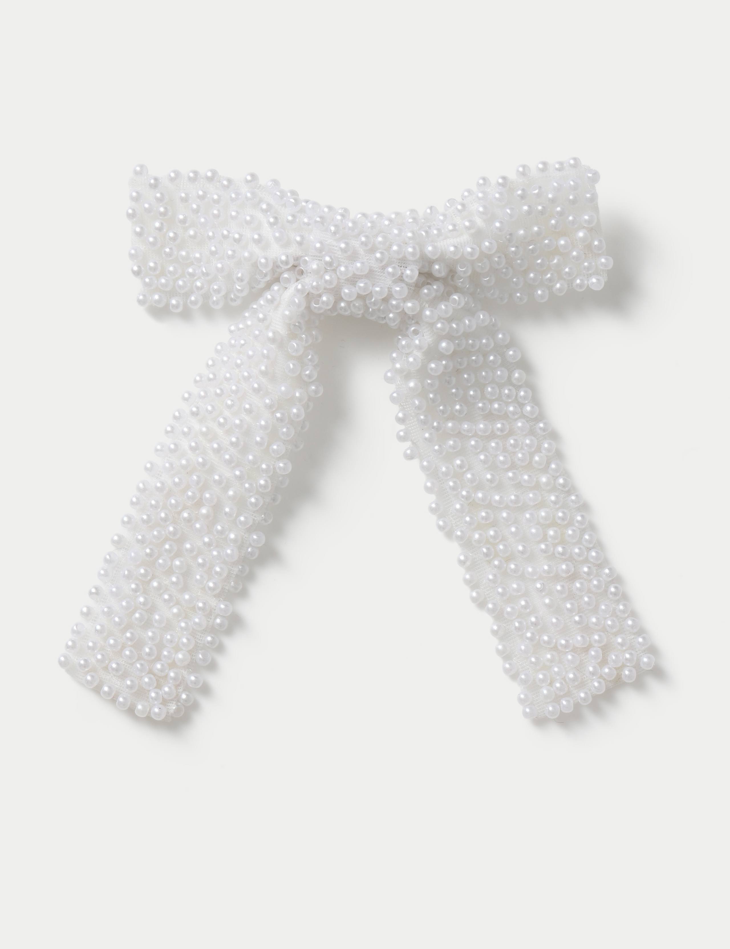 Pearl Embellished Bow