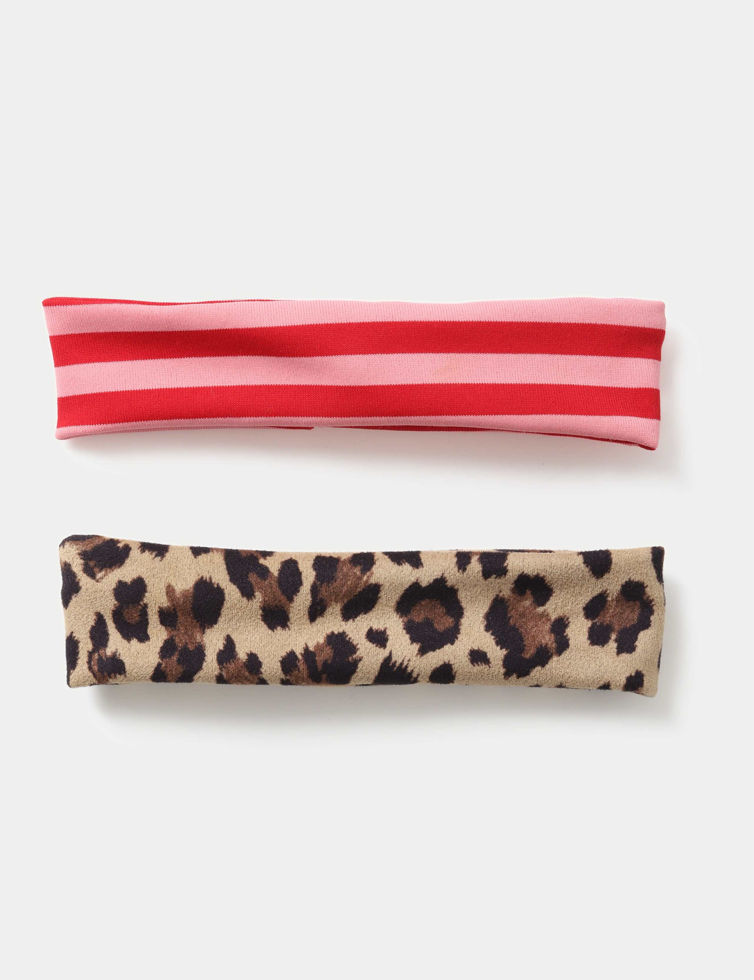 2 Pack Leopard and Red Bandeau