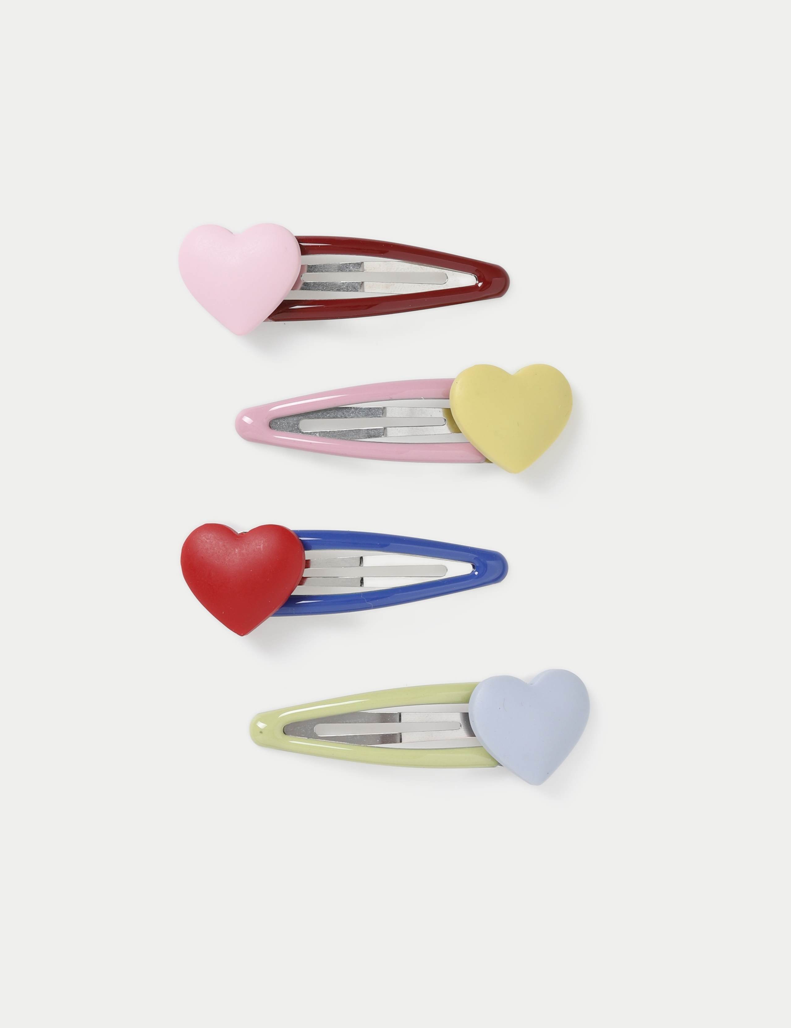Heart Motif Hair Snaps