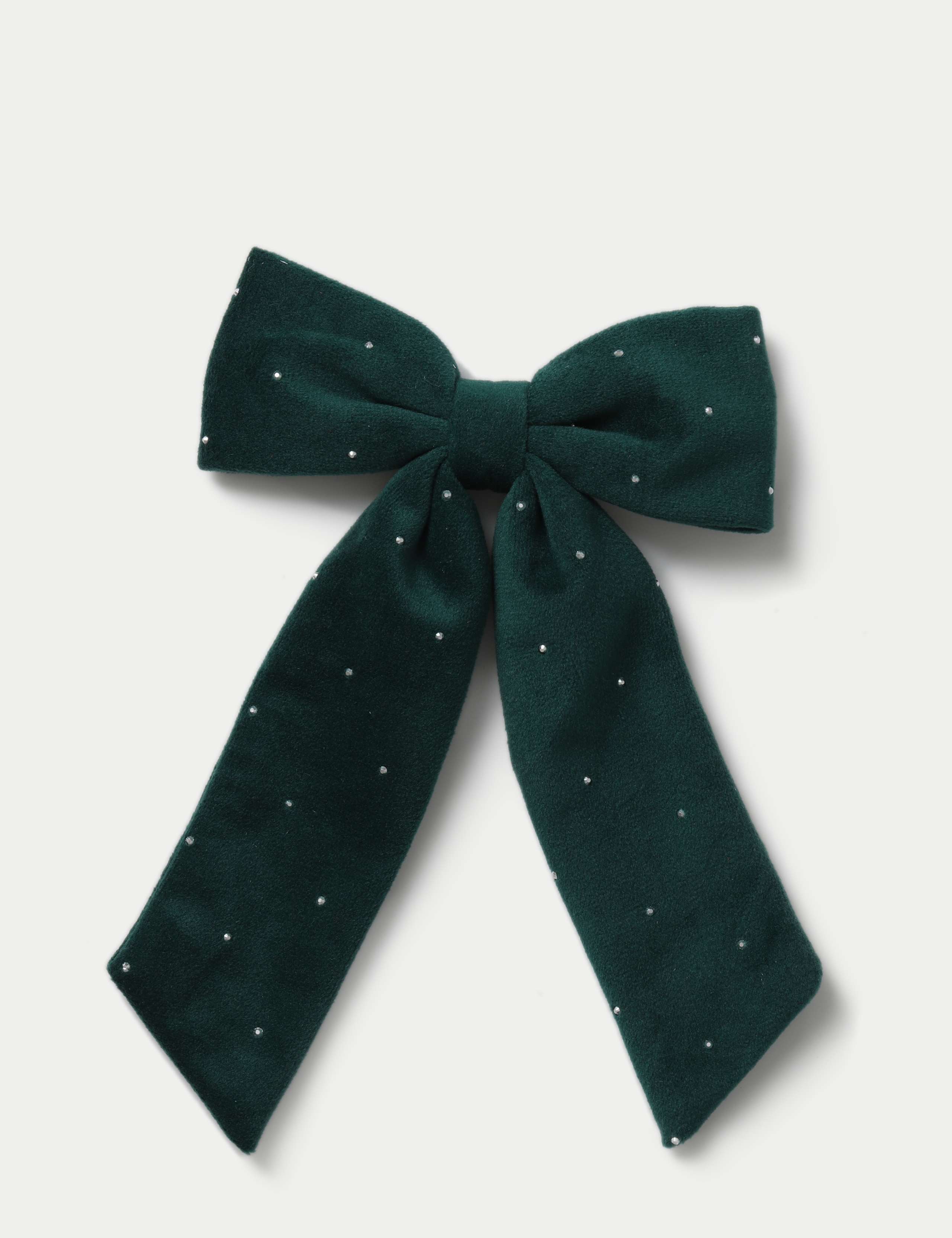 Kids' Christmas Green Bow