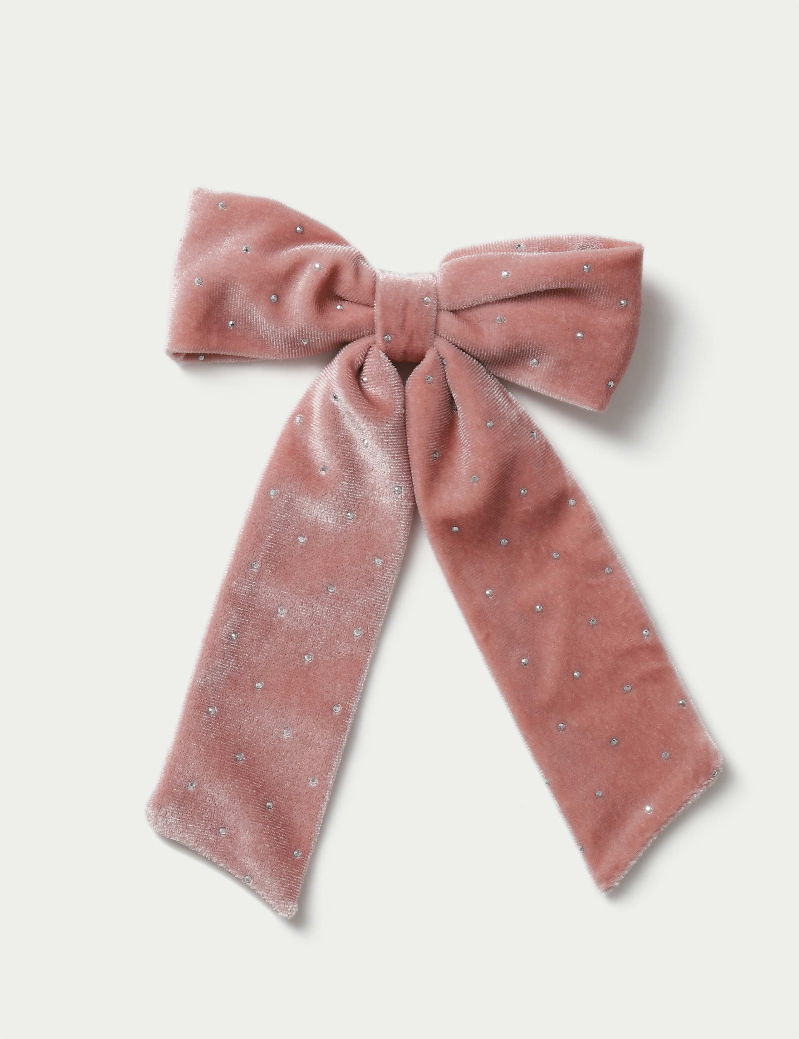 Kids' Christmas Pink Hotfix Bow