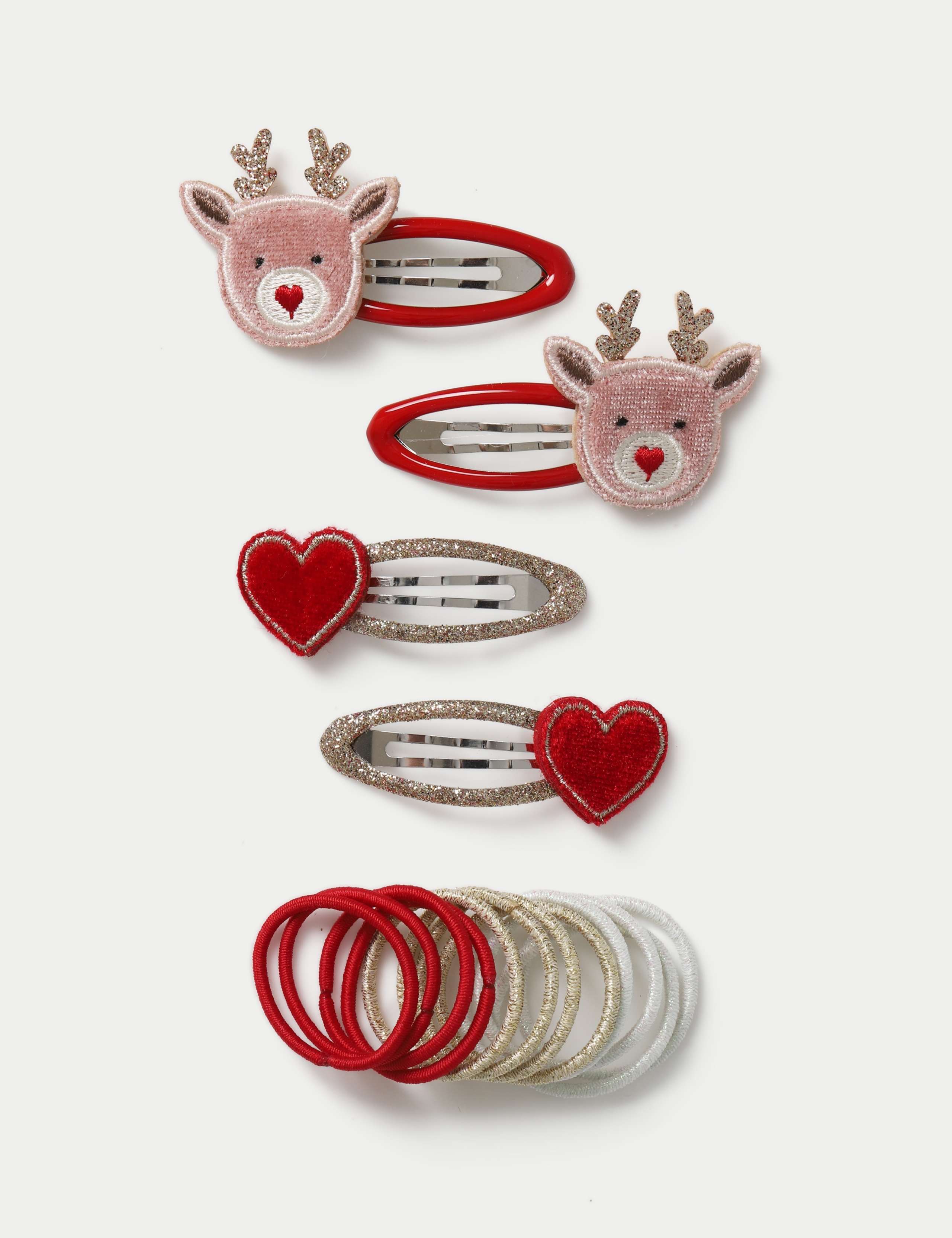 Kids' Christmas Reindeer Clip & Ponios