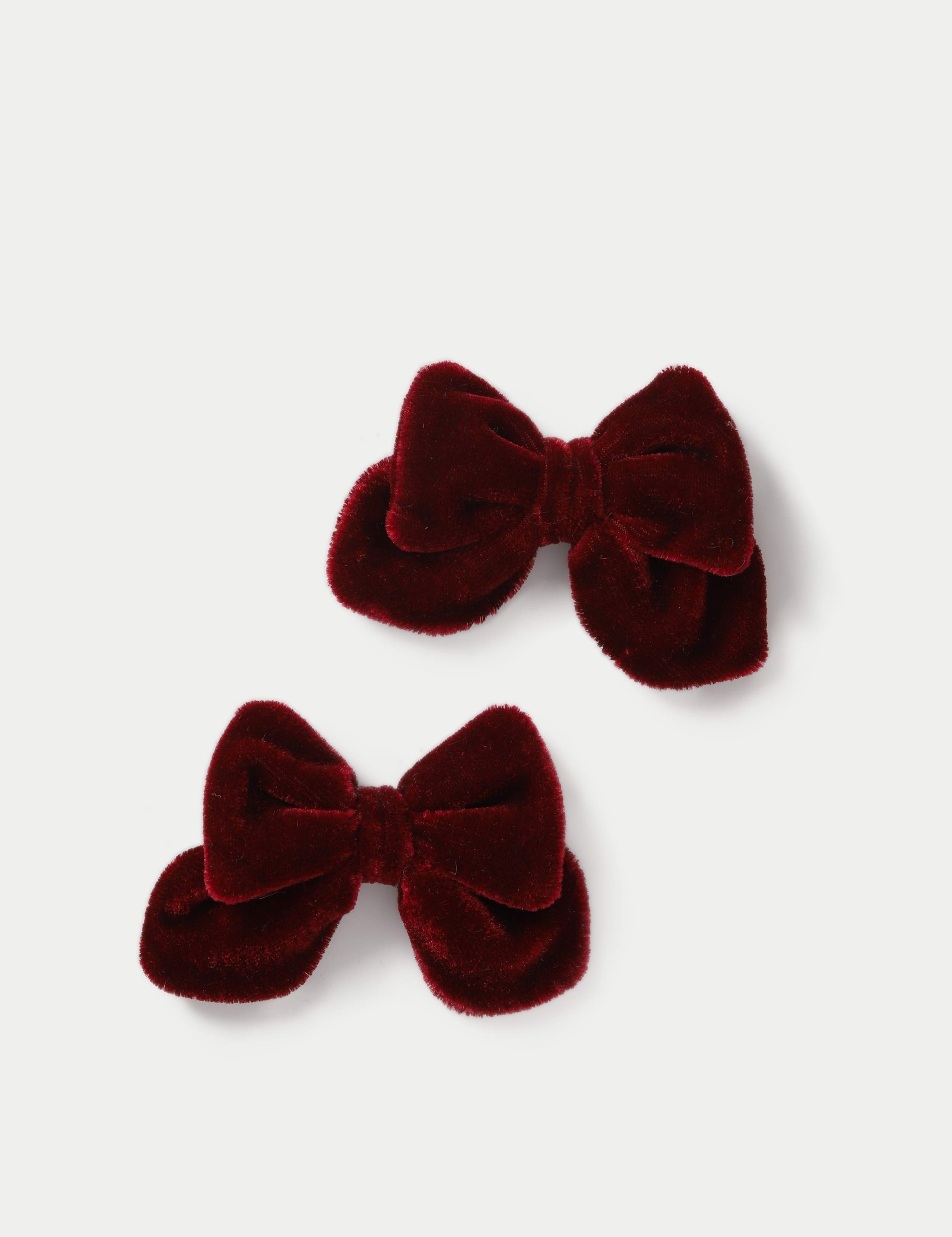 Berry Velvet 2pk Bows