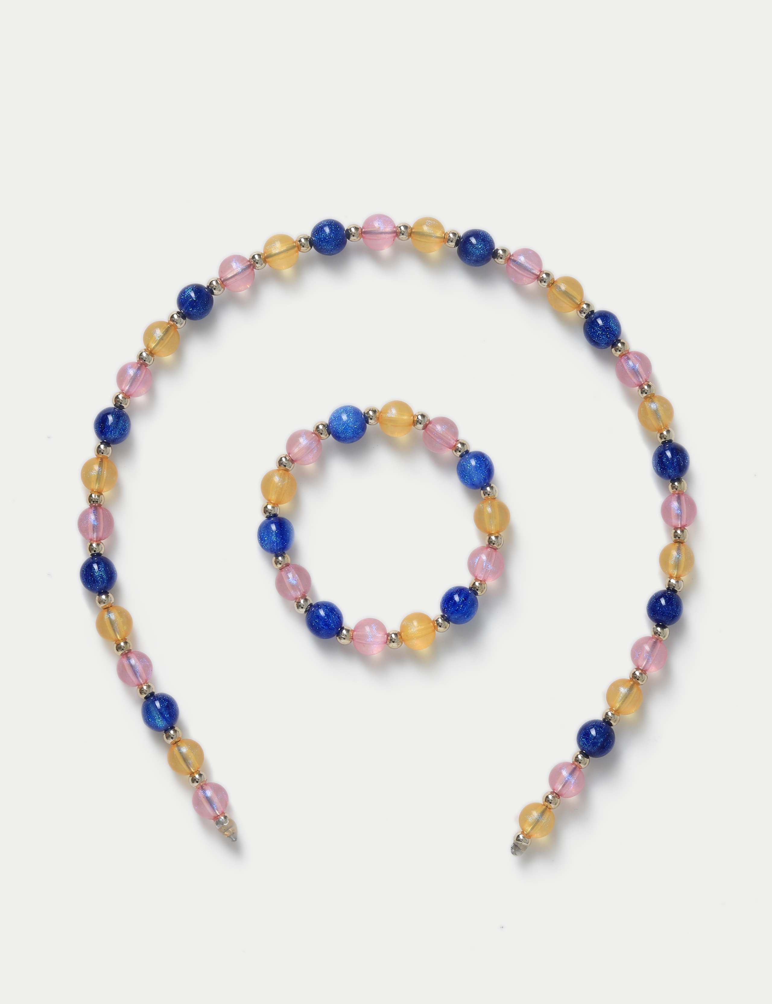 Beaded Headband and Wristwear Set