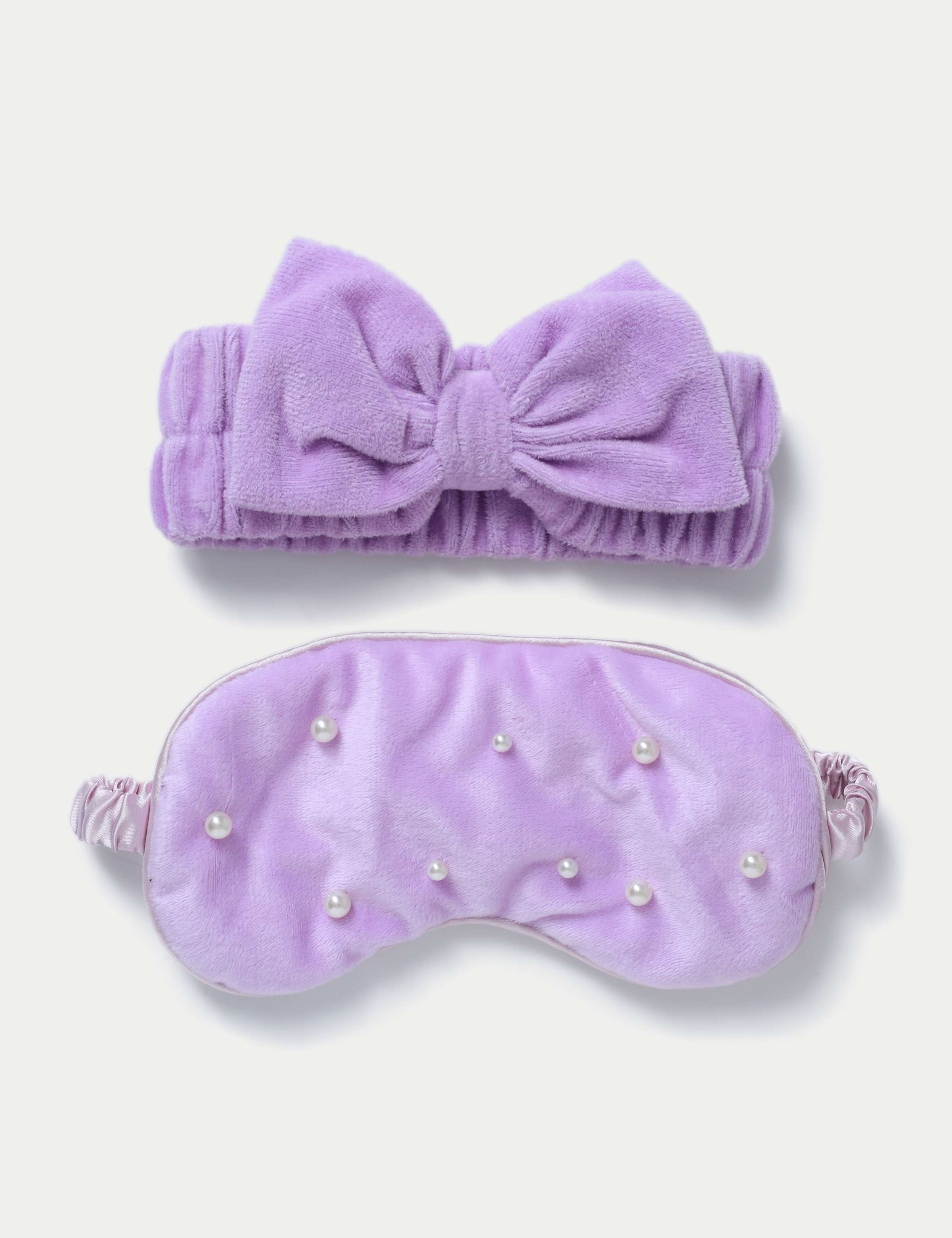 Purple Eye Mask and Beauty Band