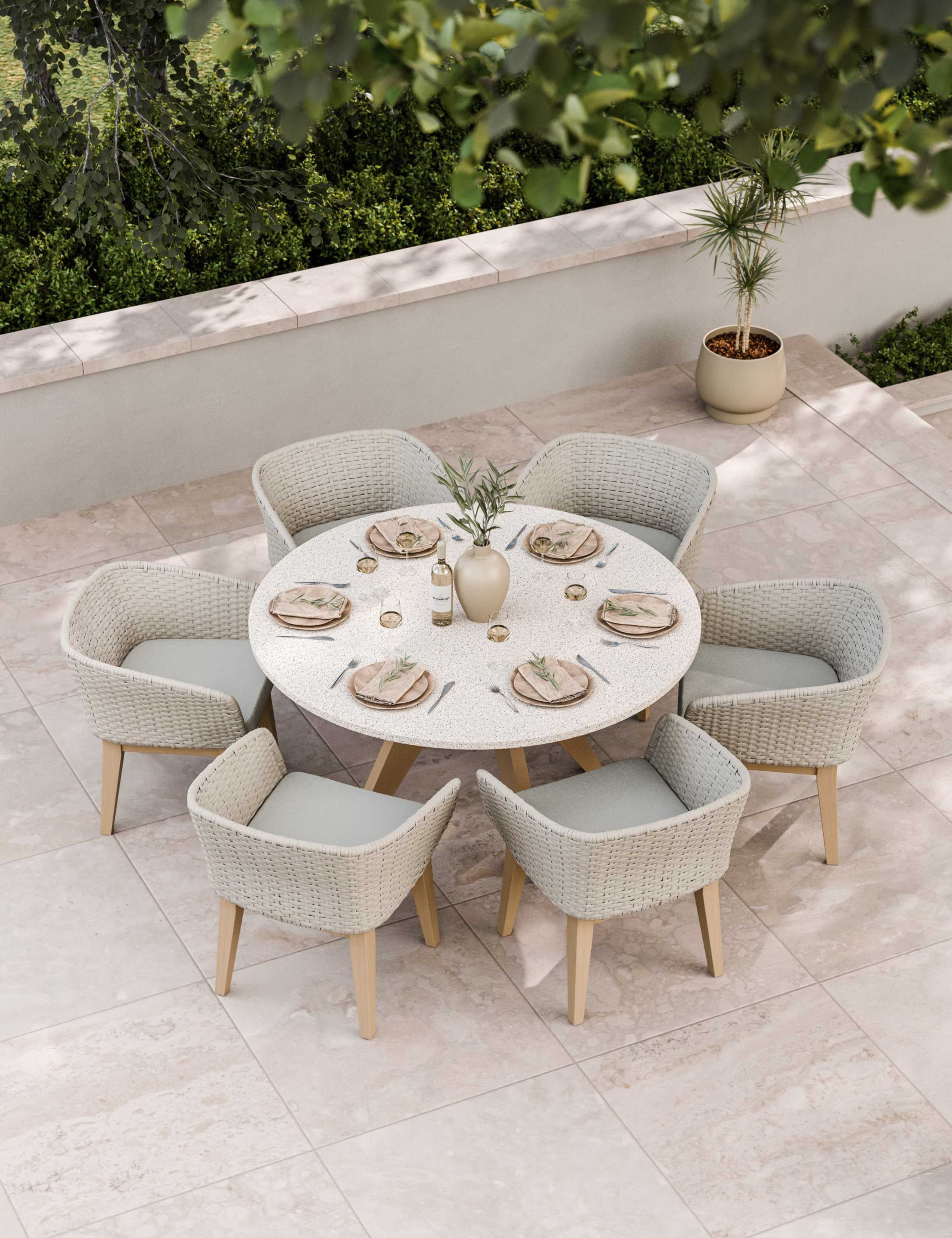 Astral 6 Seater Garden Table and Chairs