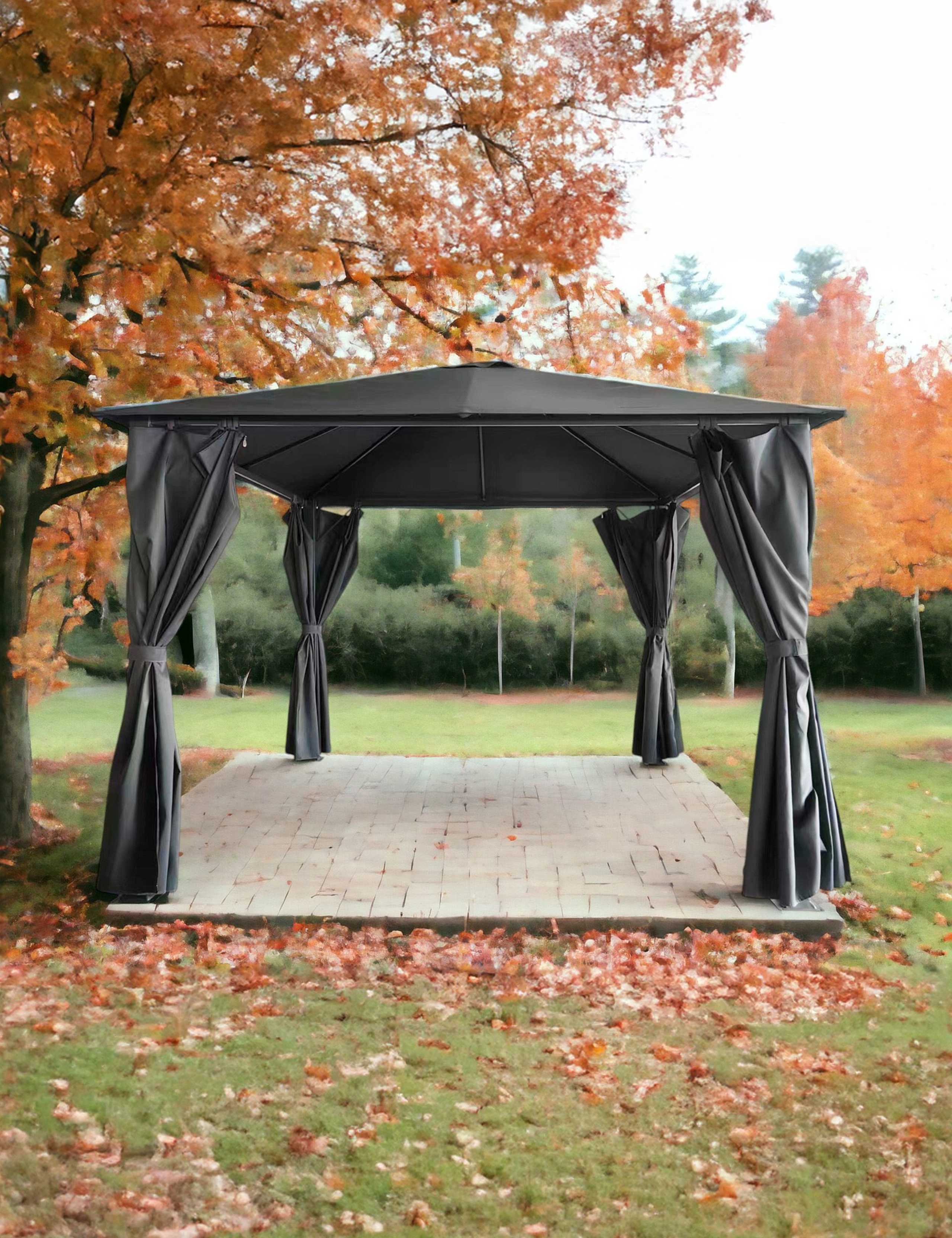 Titan Galvanised Steel Square Gazebo 3m