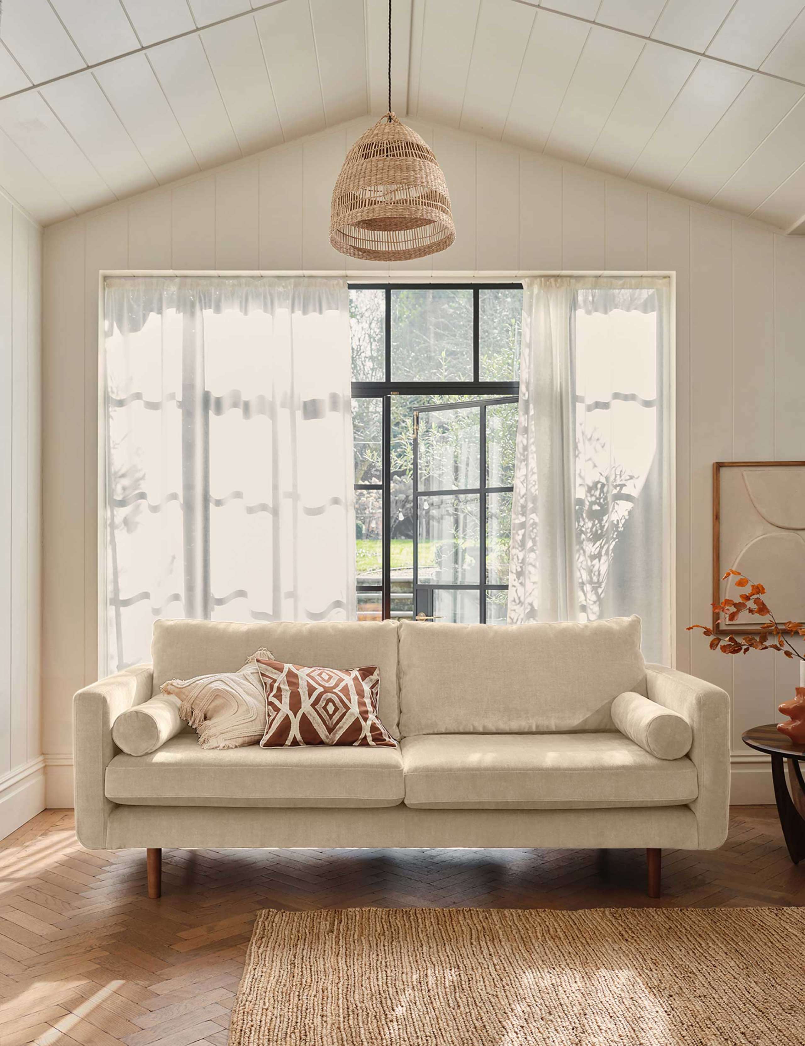 Moore Chenille Extra Large 3 Seater Sofa