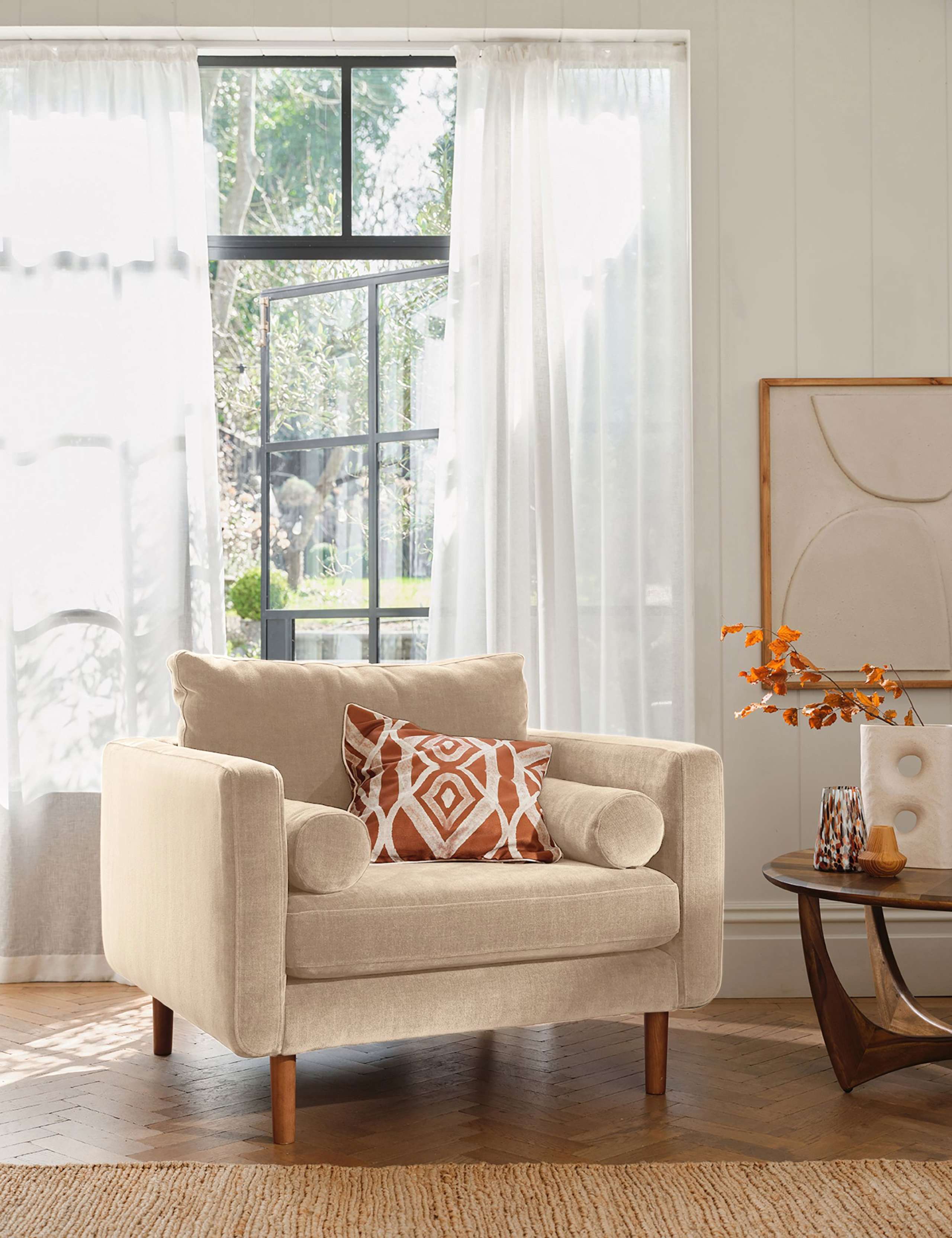 Moore Chenille Snuggle Chair