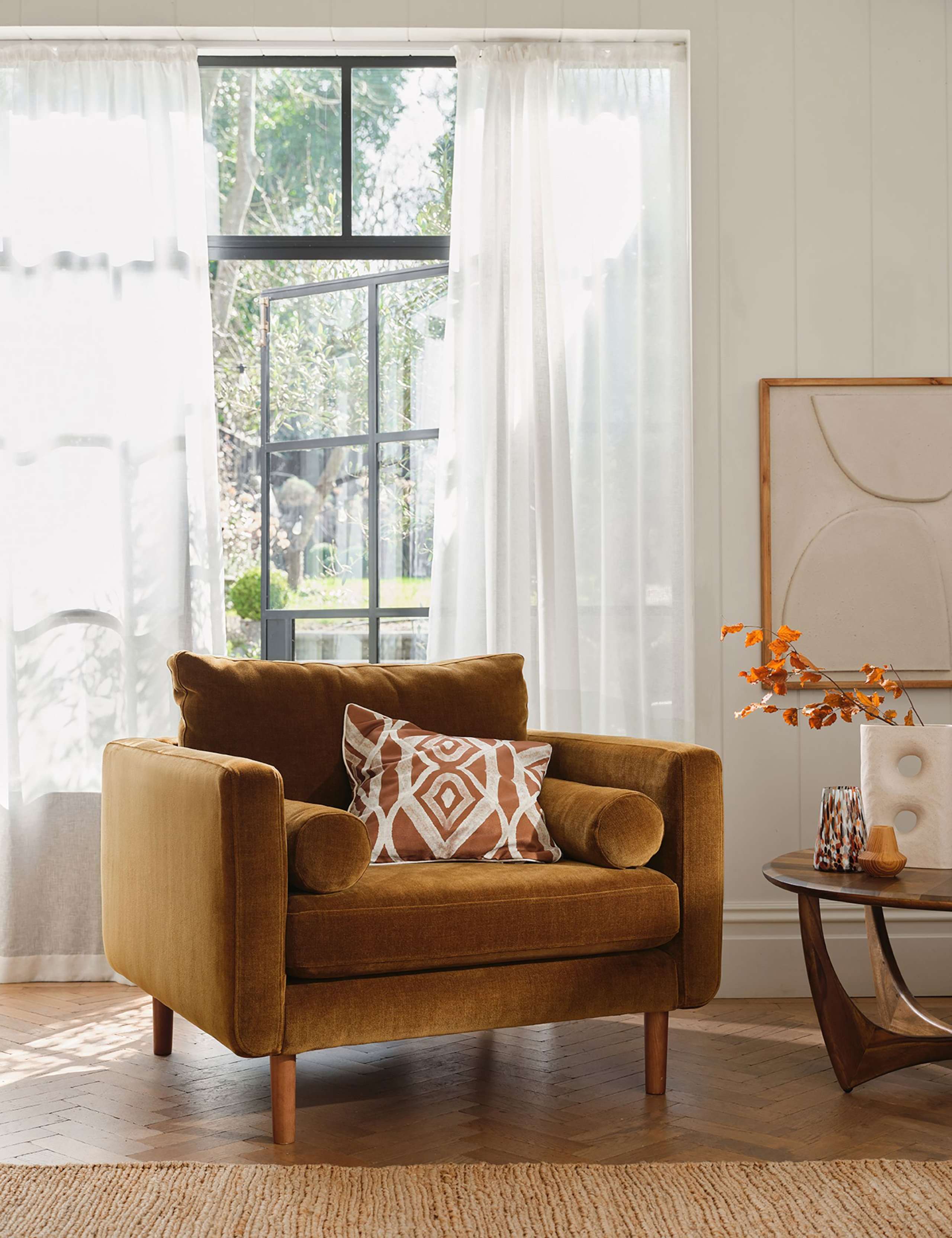 Moore Chenille Snuggle Chair