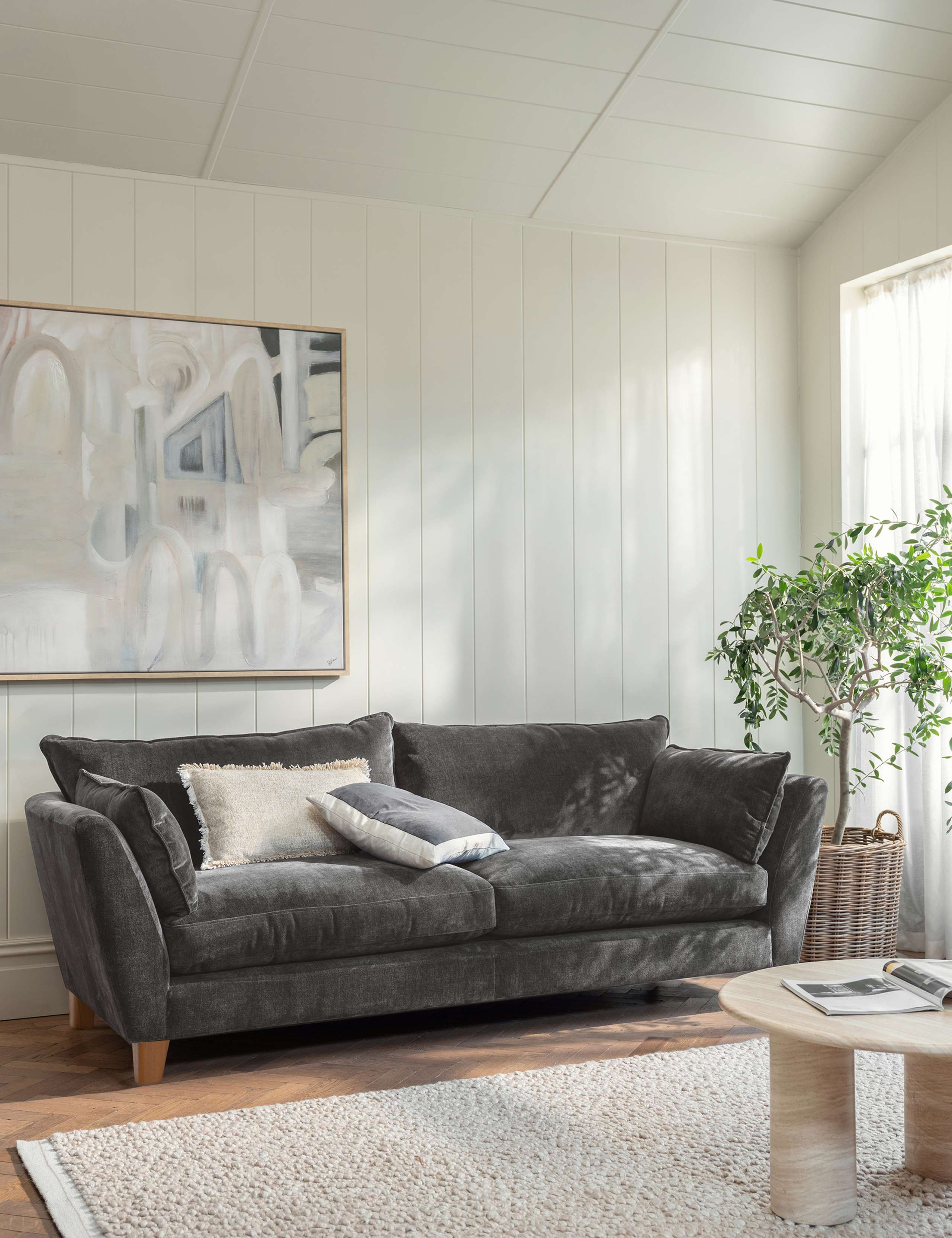 Irving Chenille Extra Large 3 Seater Sofa