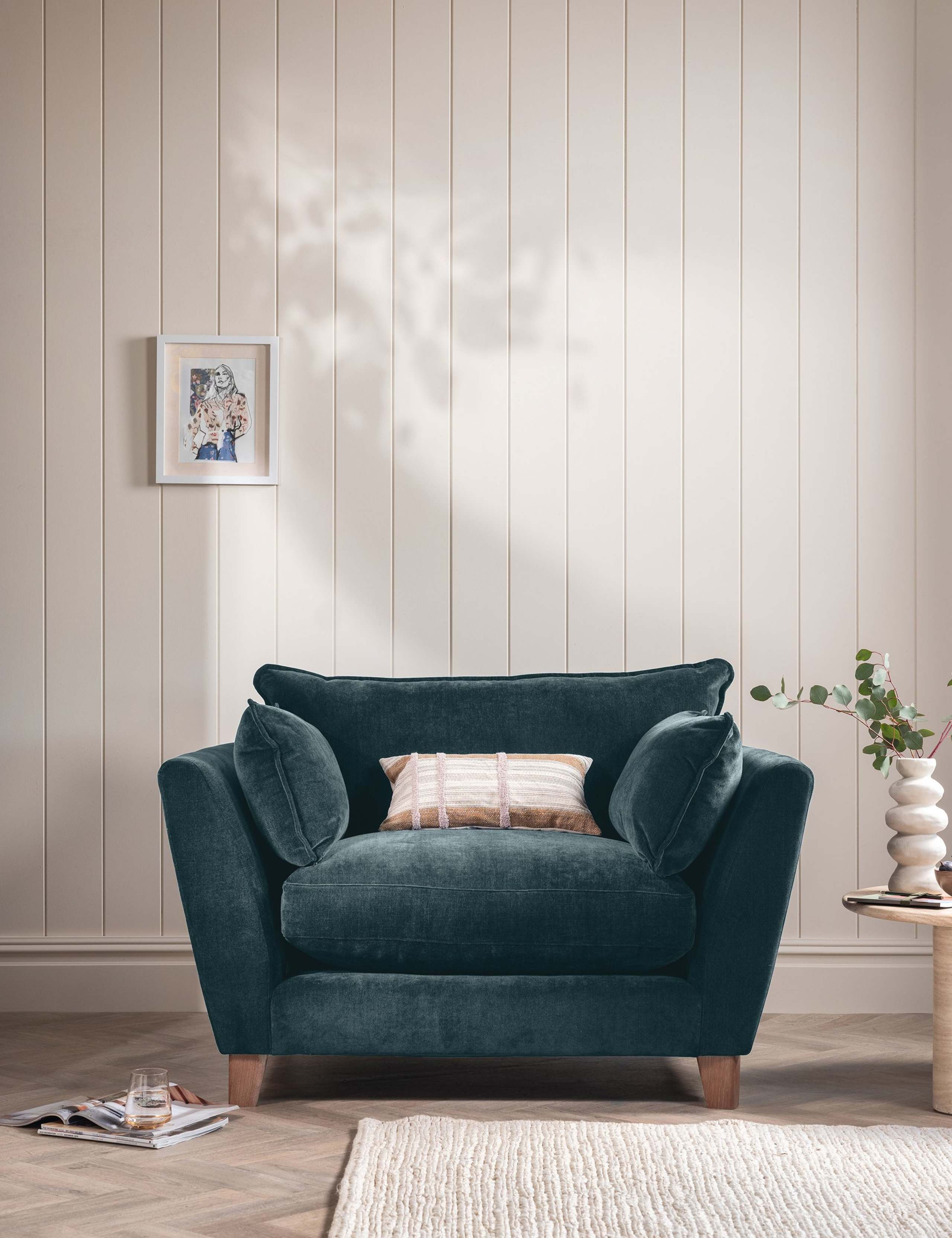Irving Chenille Snuggle Chair