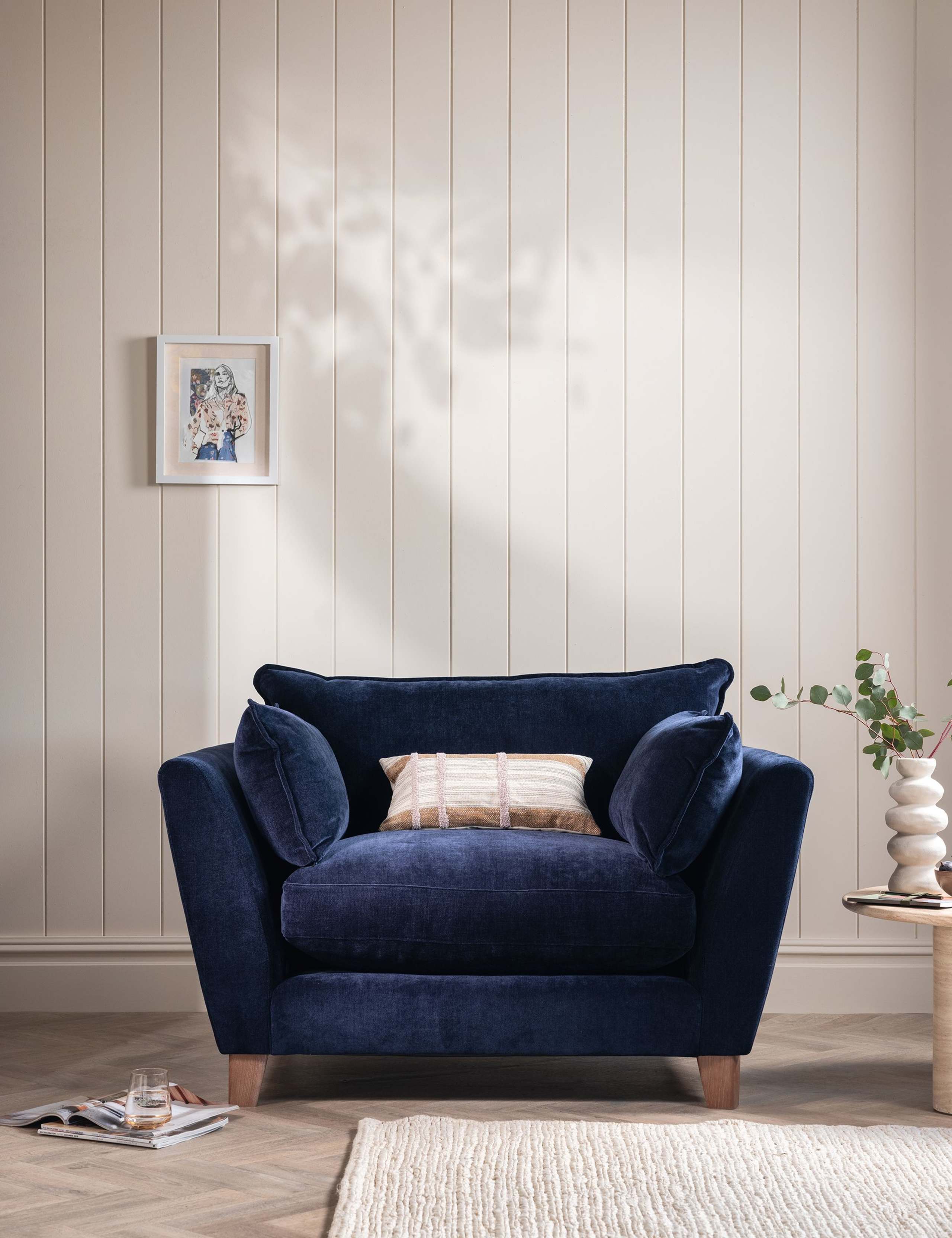 Irving Chenille Snuggle Chair