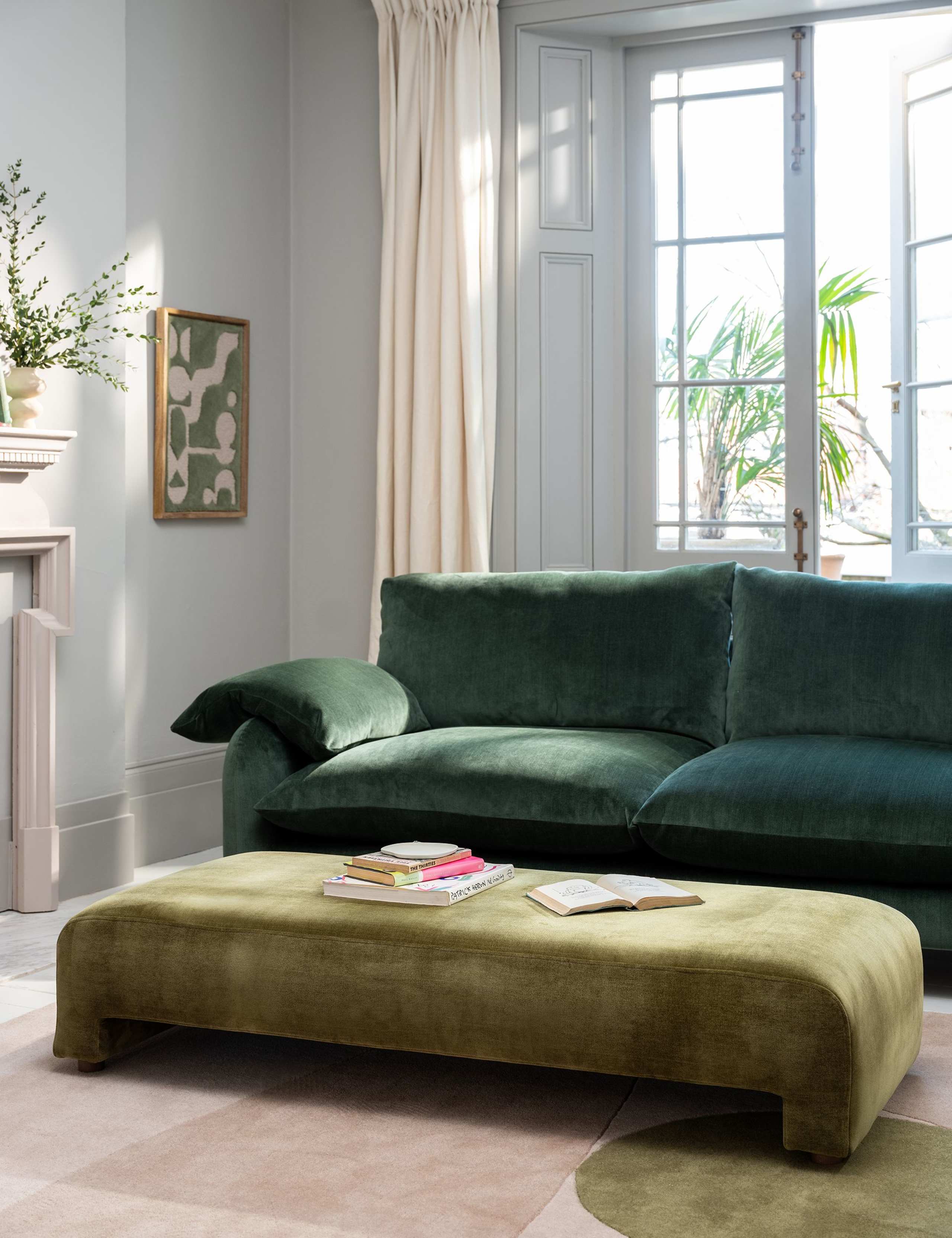Orson Chenille Footstool