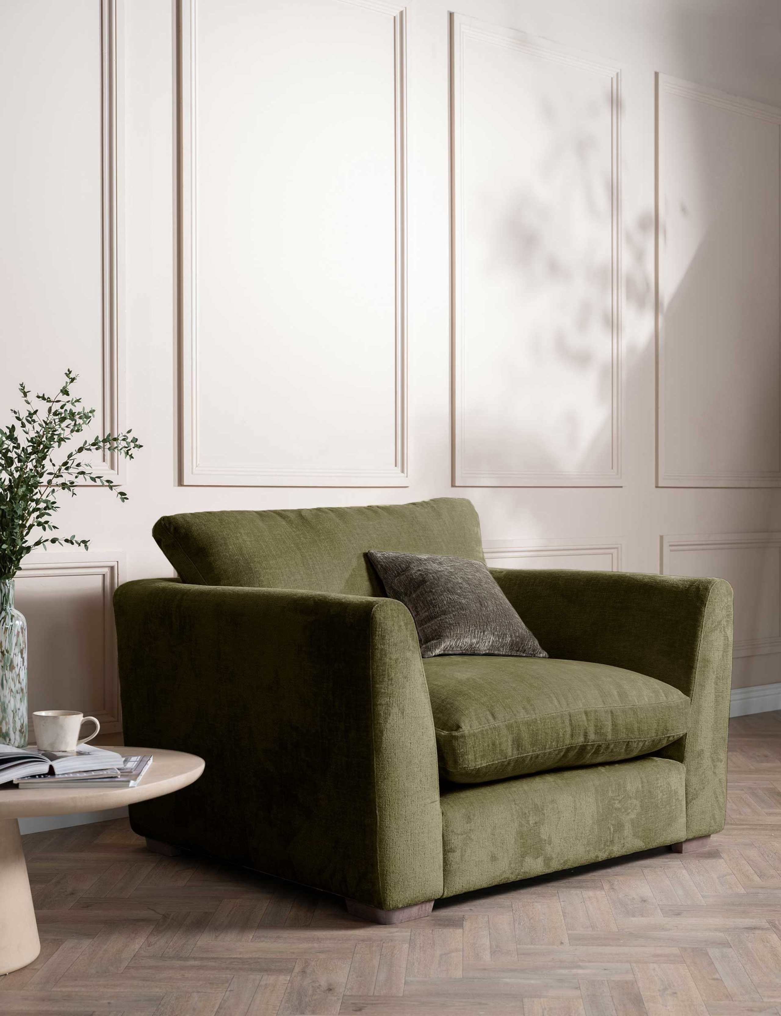 Palmer Textured Chenille Snuggle Chair