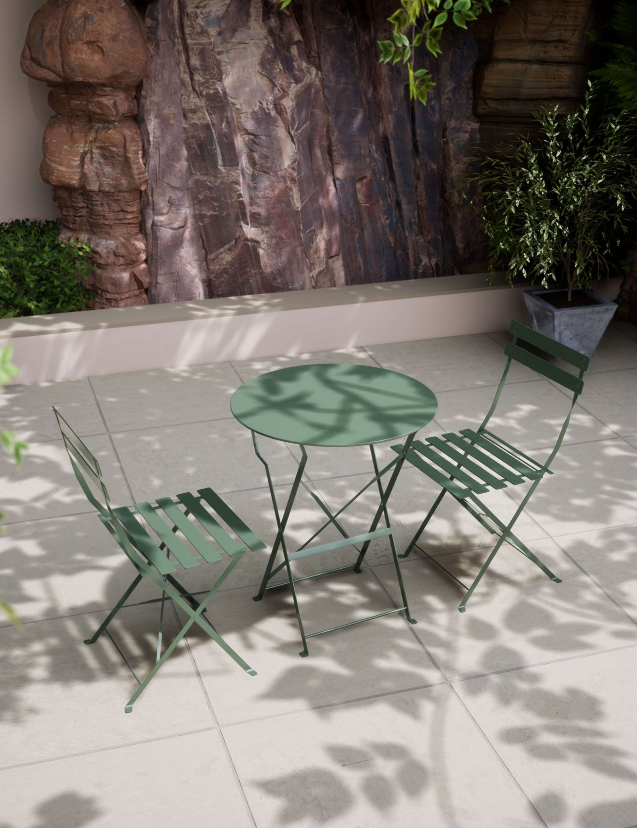 Padstow Folding 2 Seater Bistro Set