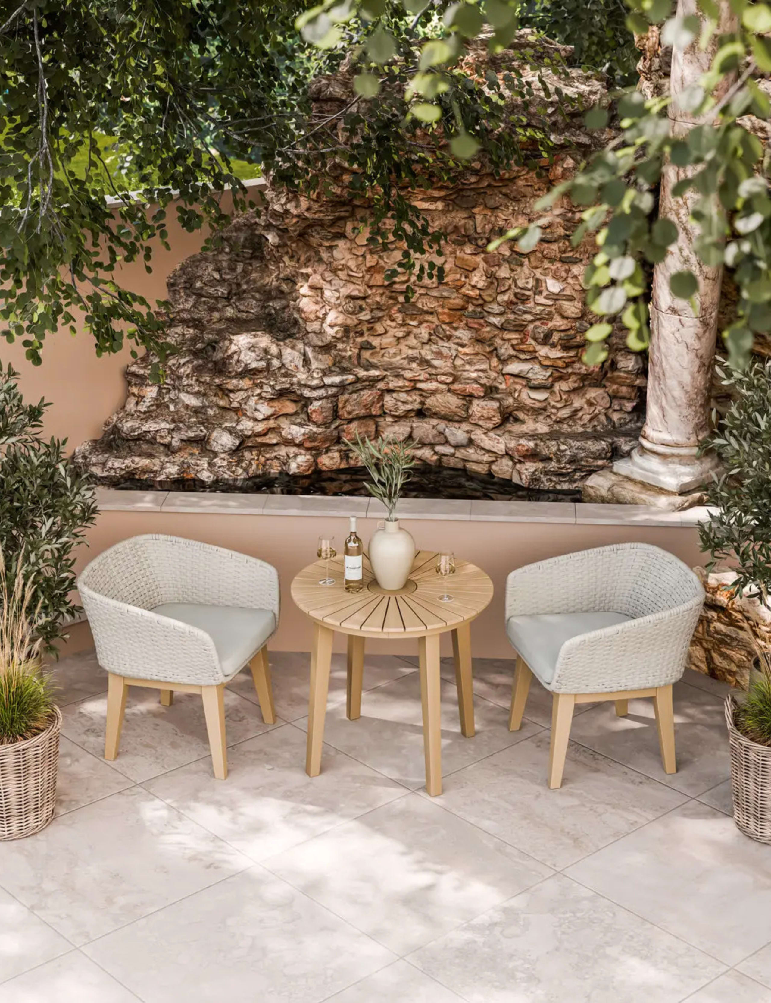 Roma Bistro Table and Eden Dawn Chairs