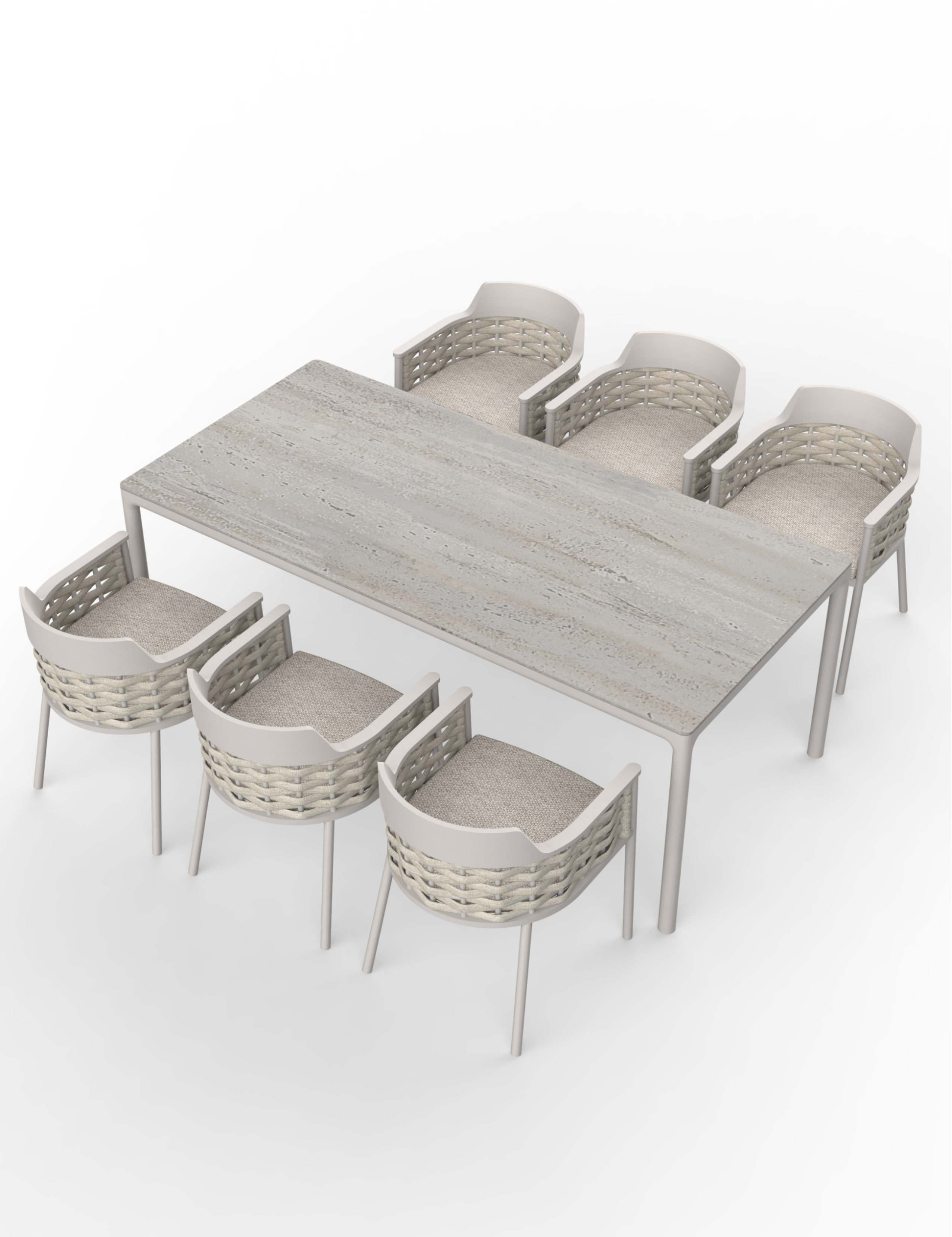 Olma 6 Seater Garden Dining Set