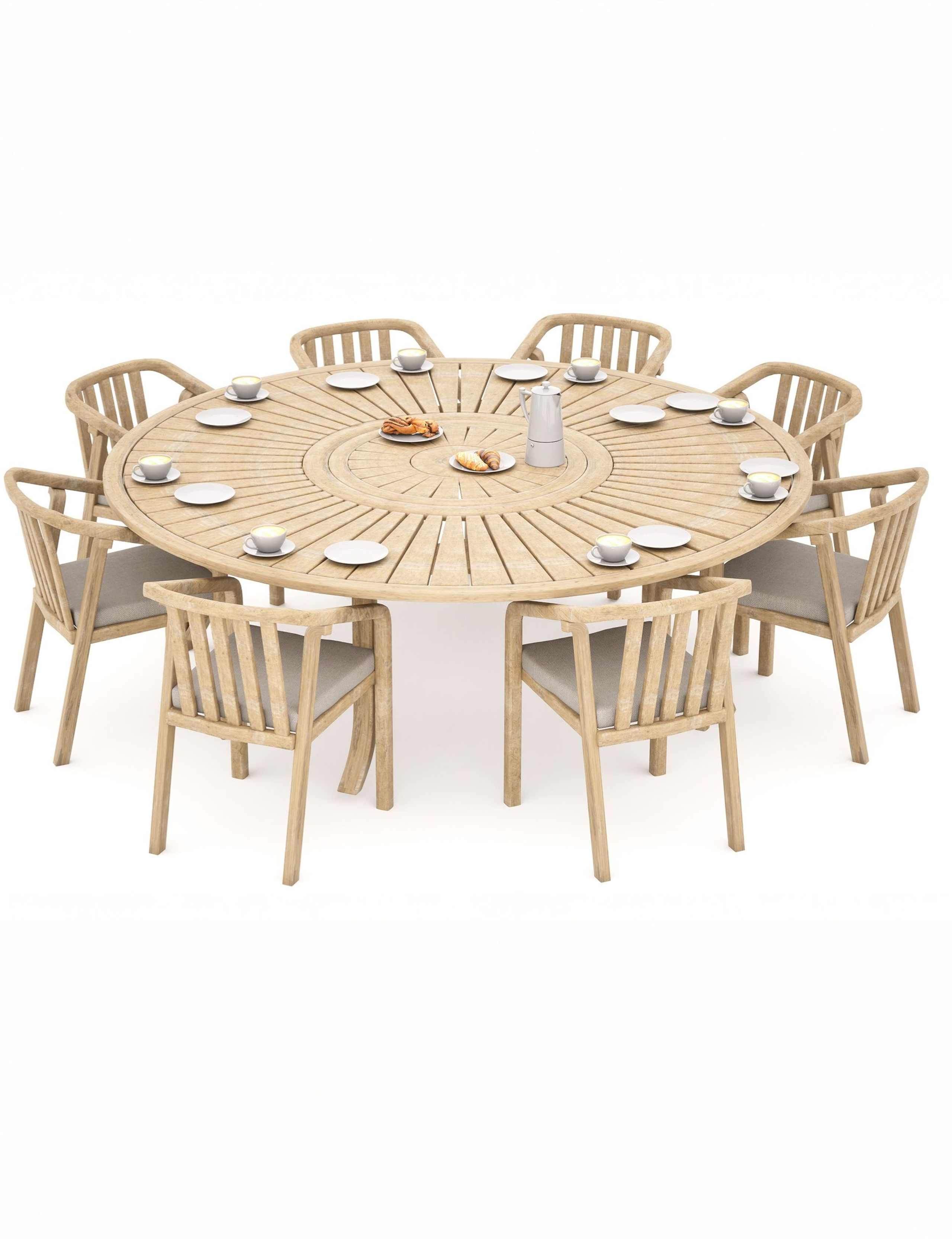 8 Seater Garden Dining Table and Chairs