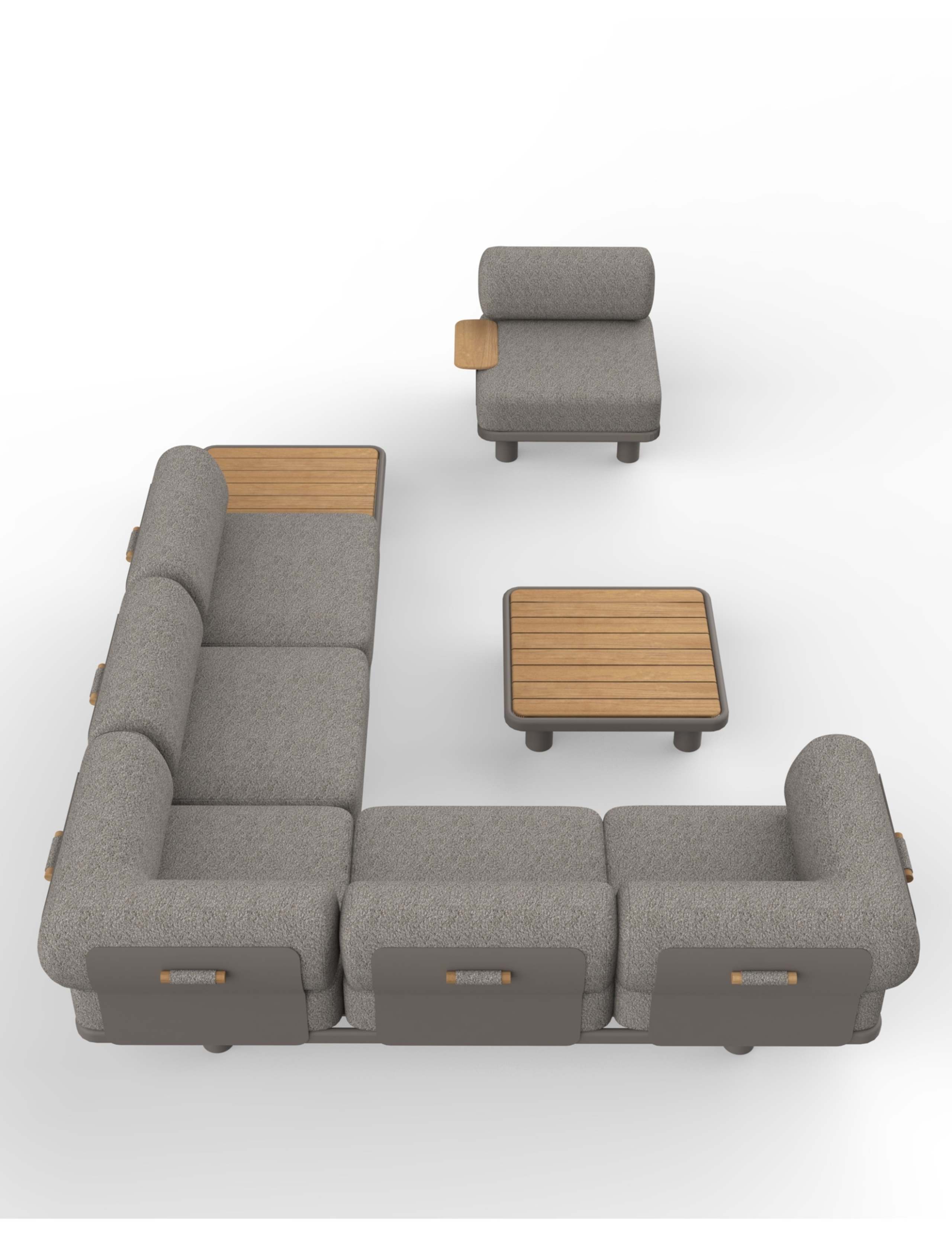 Leox Modular 5 Seater Garden Corner Sofa Set