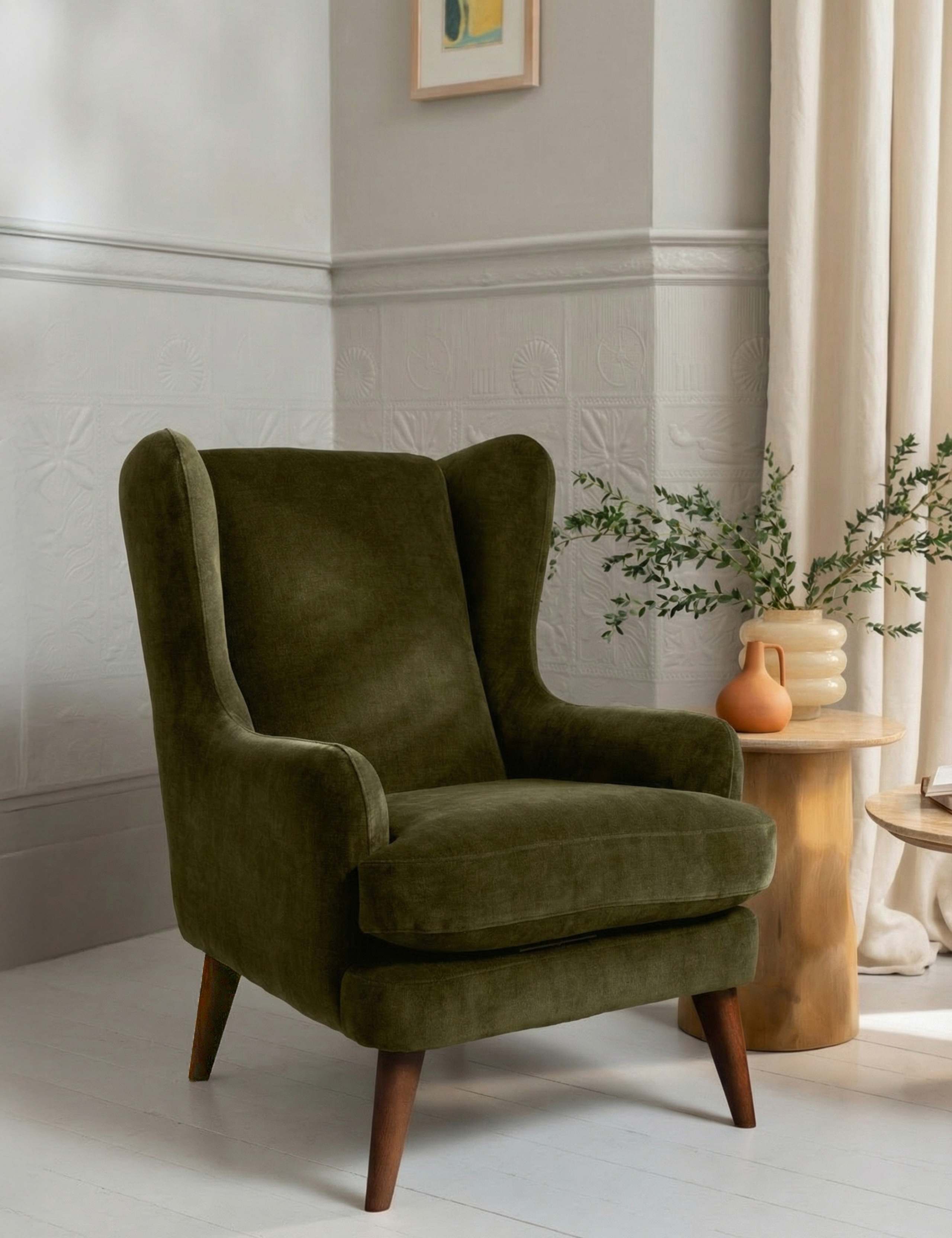 Sven Chenille Armchair