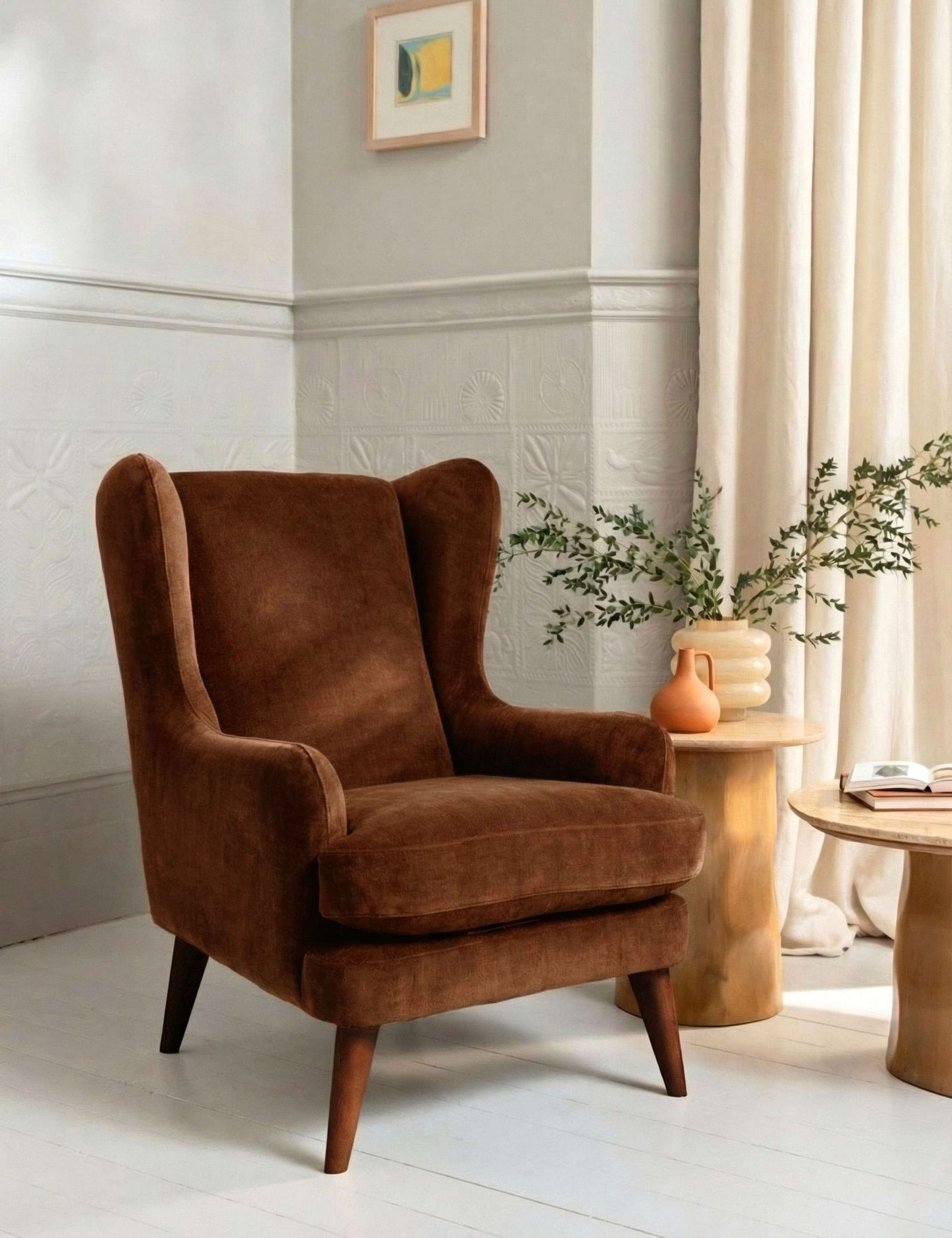 Sven Chenille Armchair