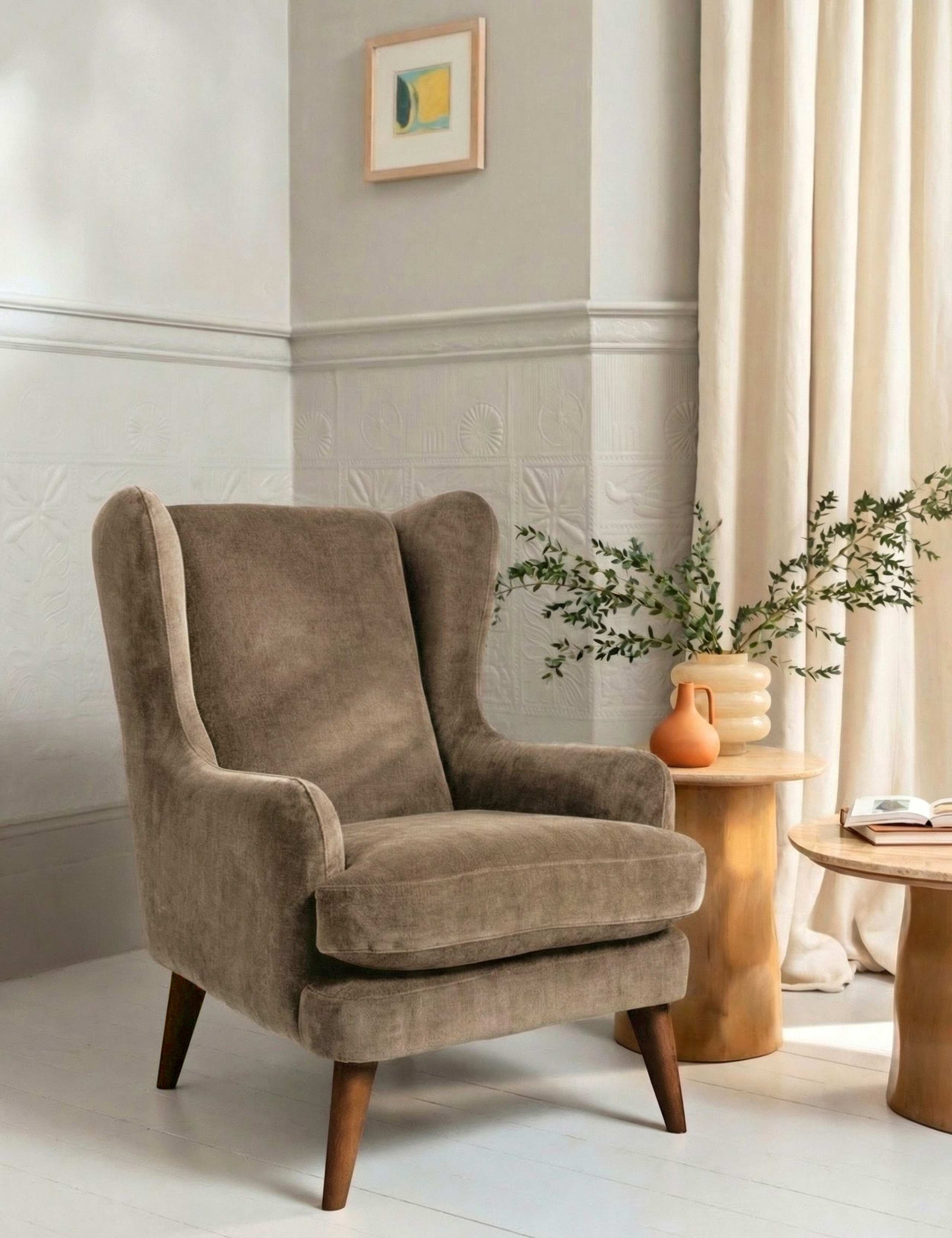 Sven Chenille Armchair