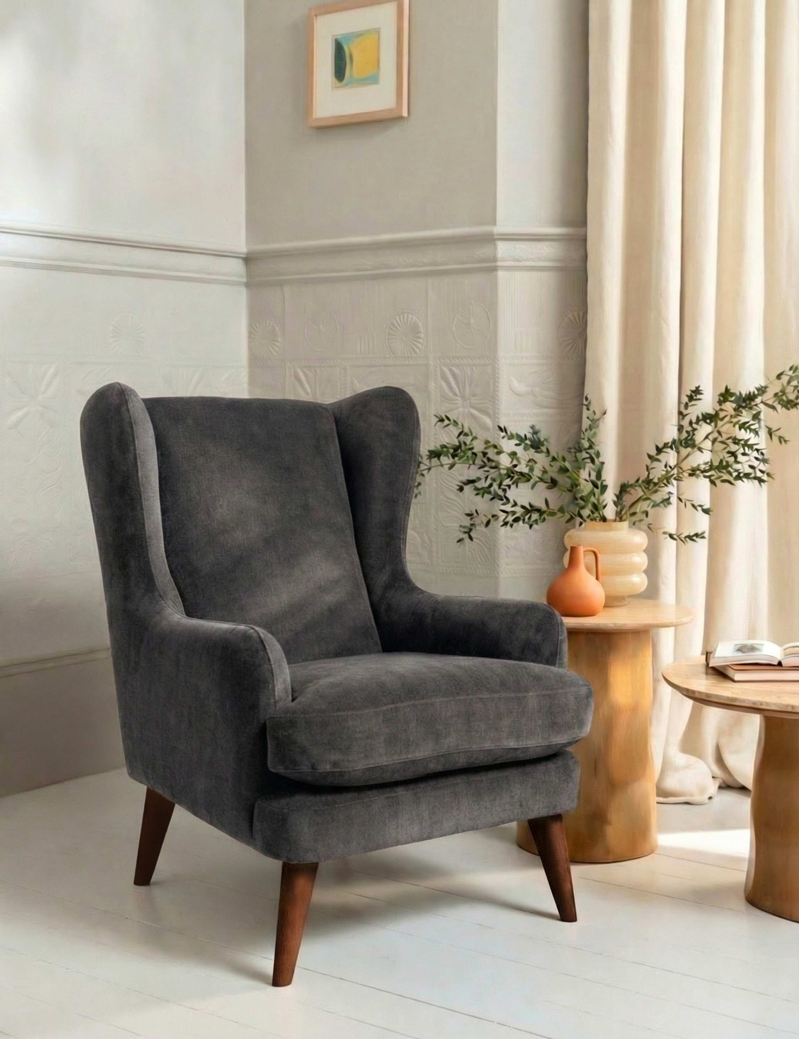 Sven Chenille Armchair