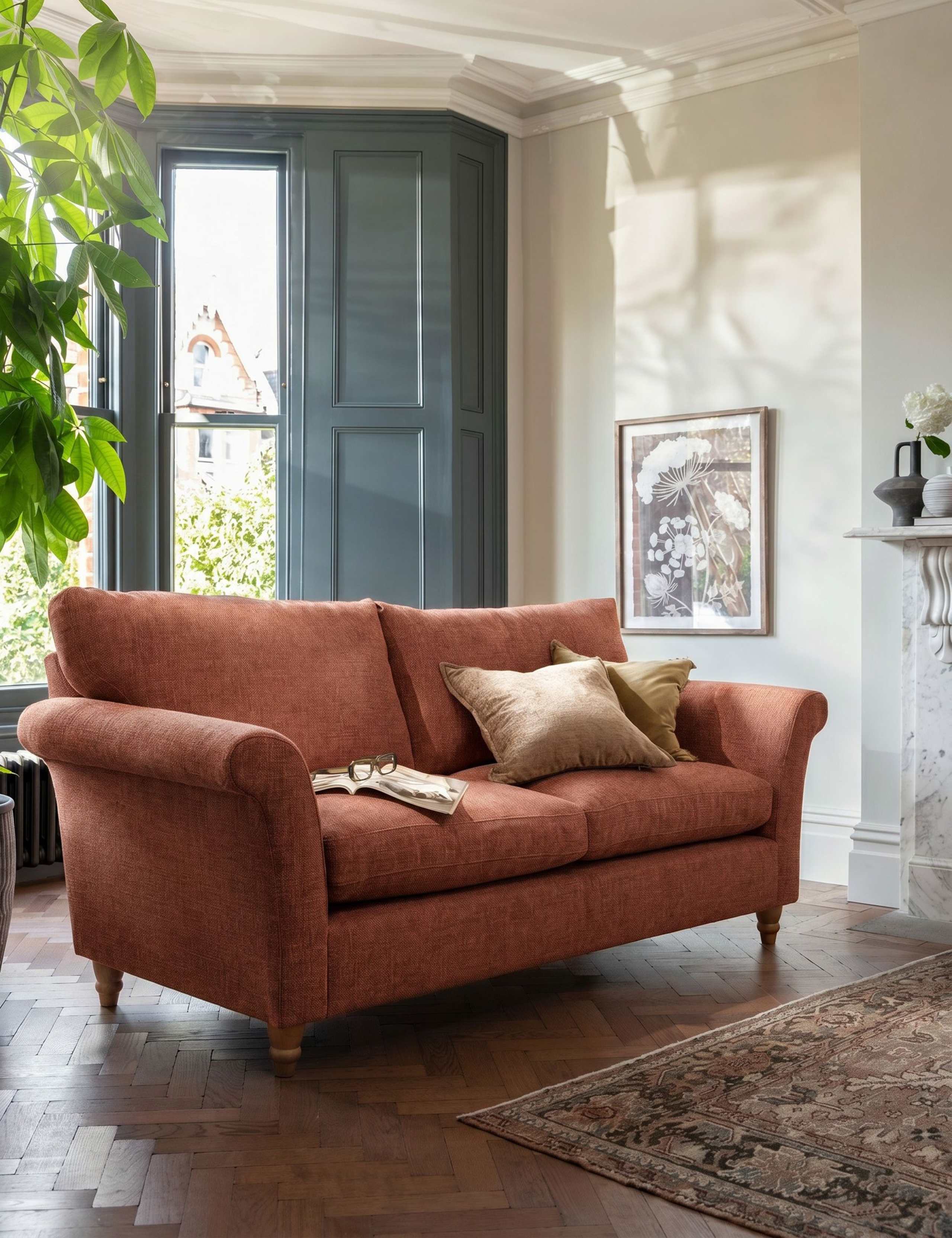 Amelie Fabric Large 3 Seater Sofa