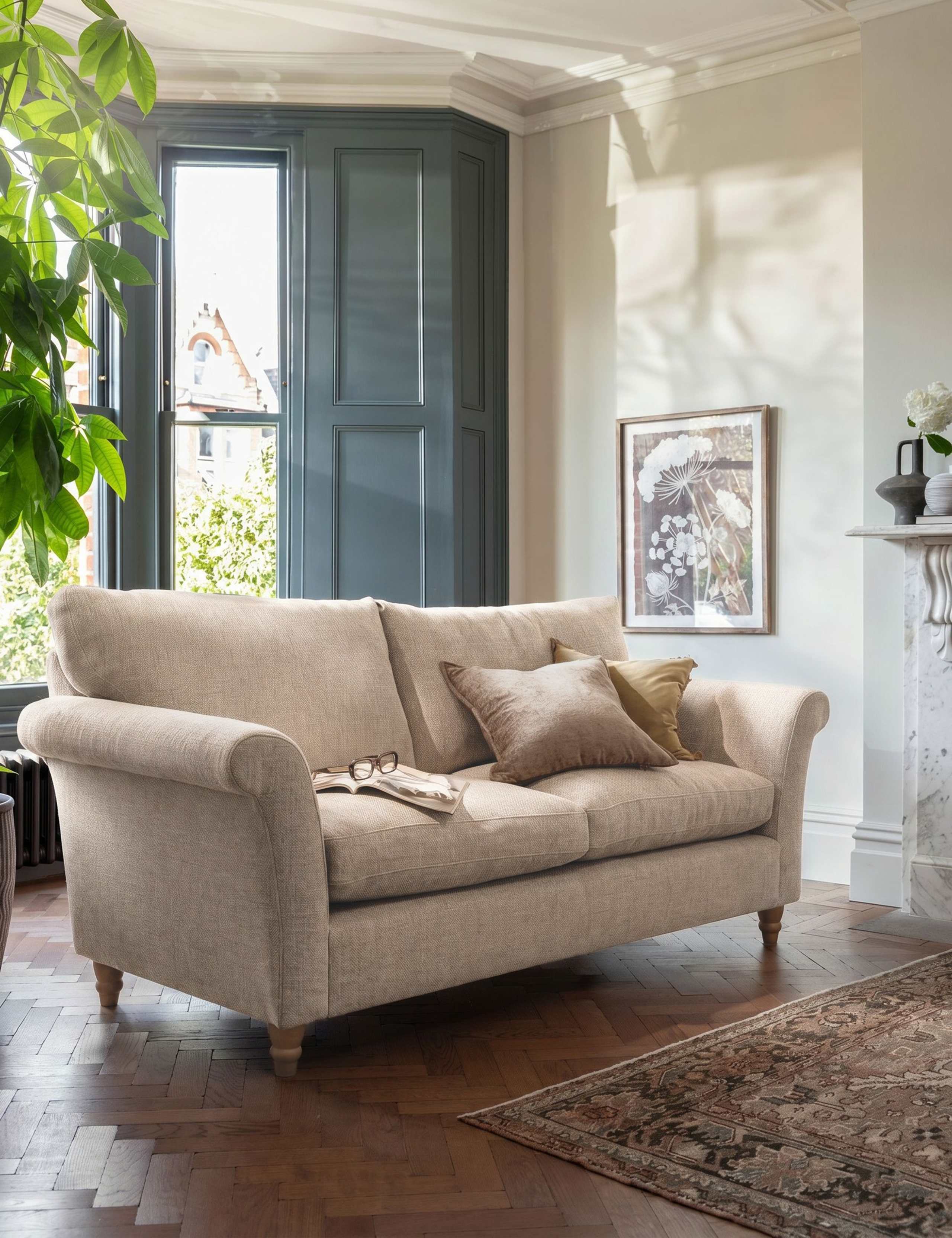Amelie Fabric Large 3 Seater Sofa
