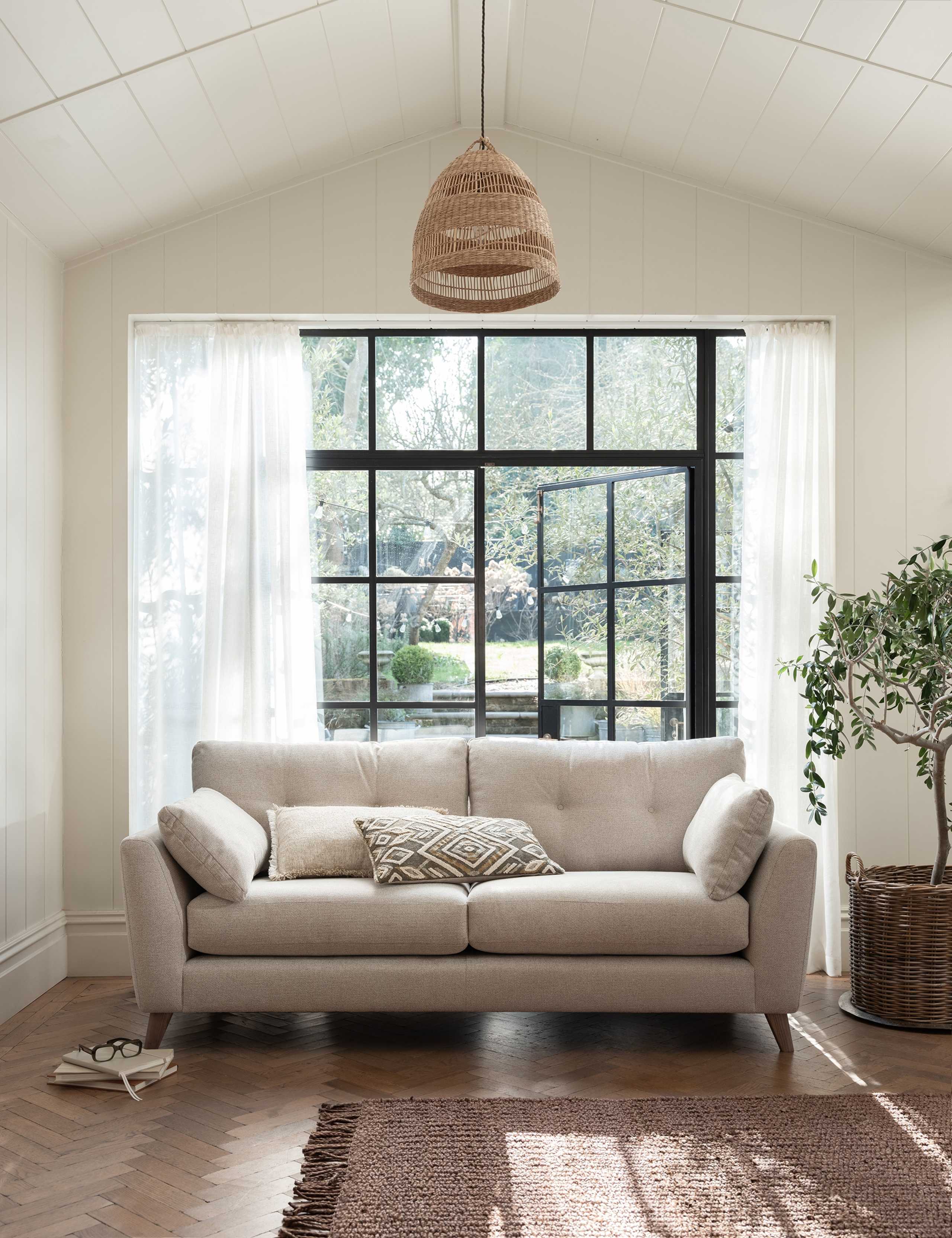 Ellis Fabric Extra Large 3 Seater Sofa