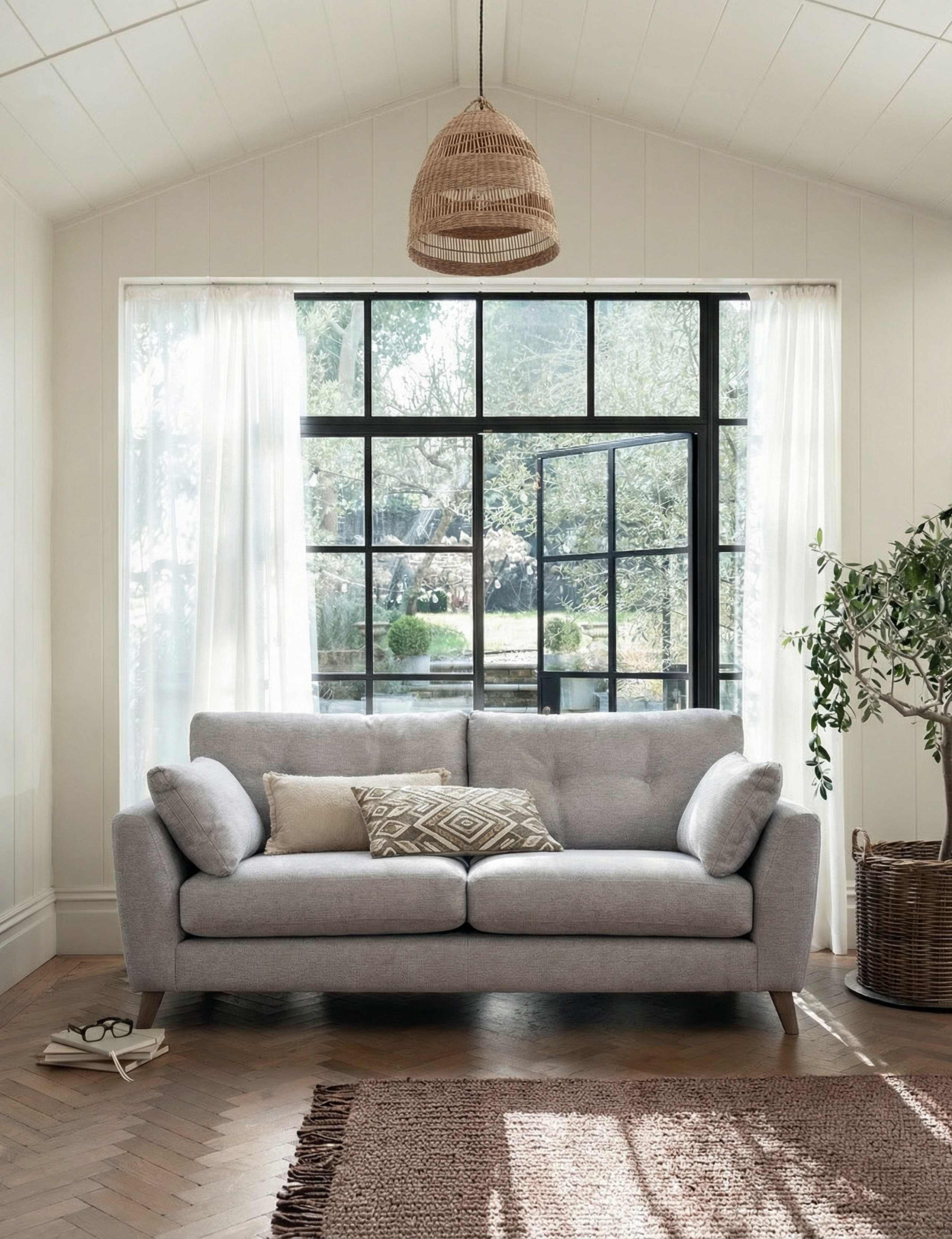 Ellis Fabric Extra Large 3 Seater Sofa