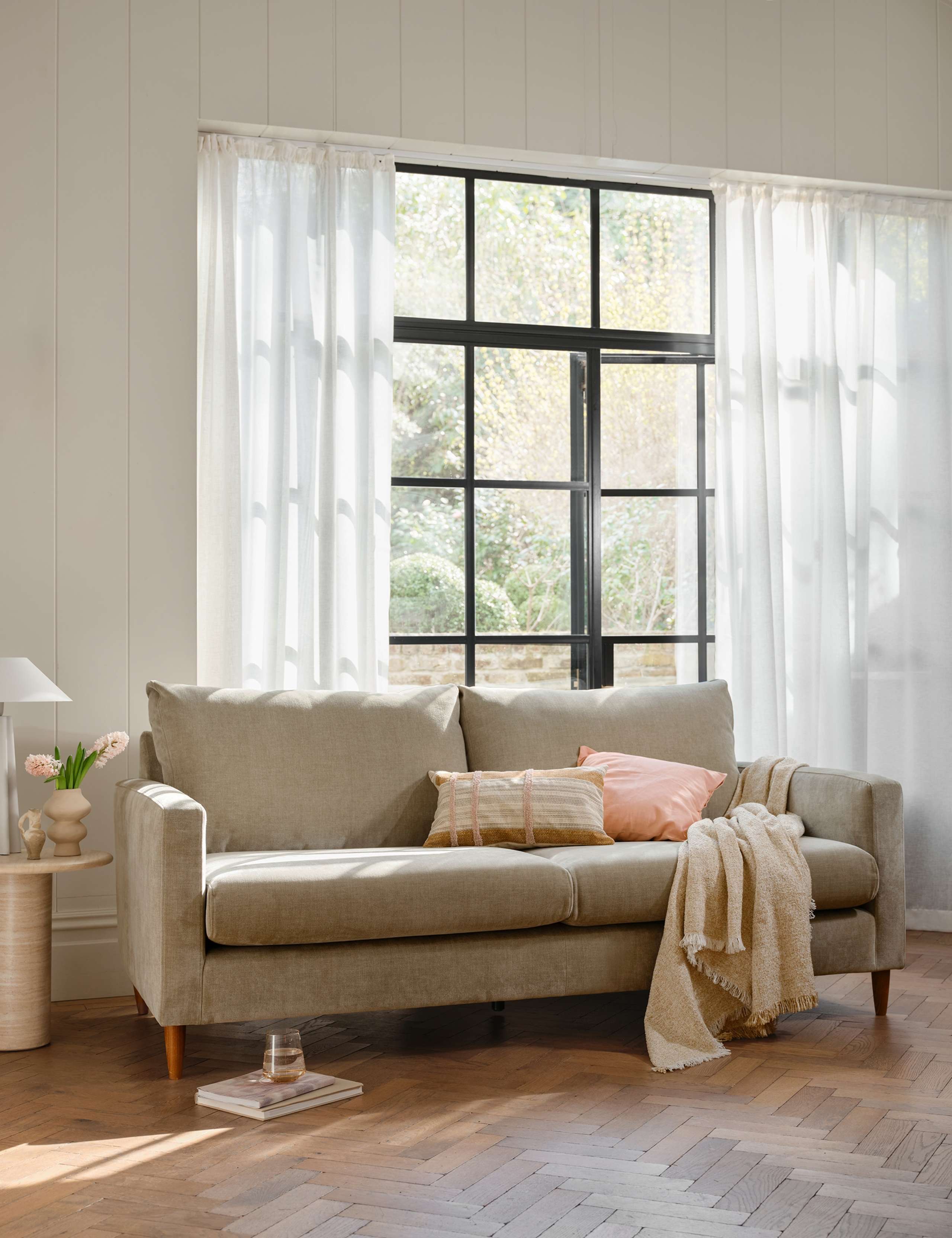 Todd Chenille 3 Seater Sofa