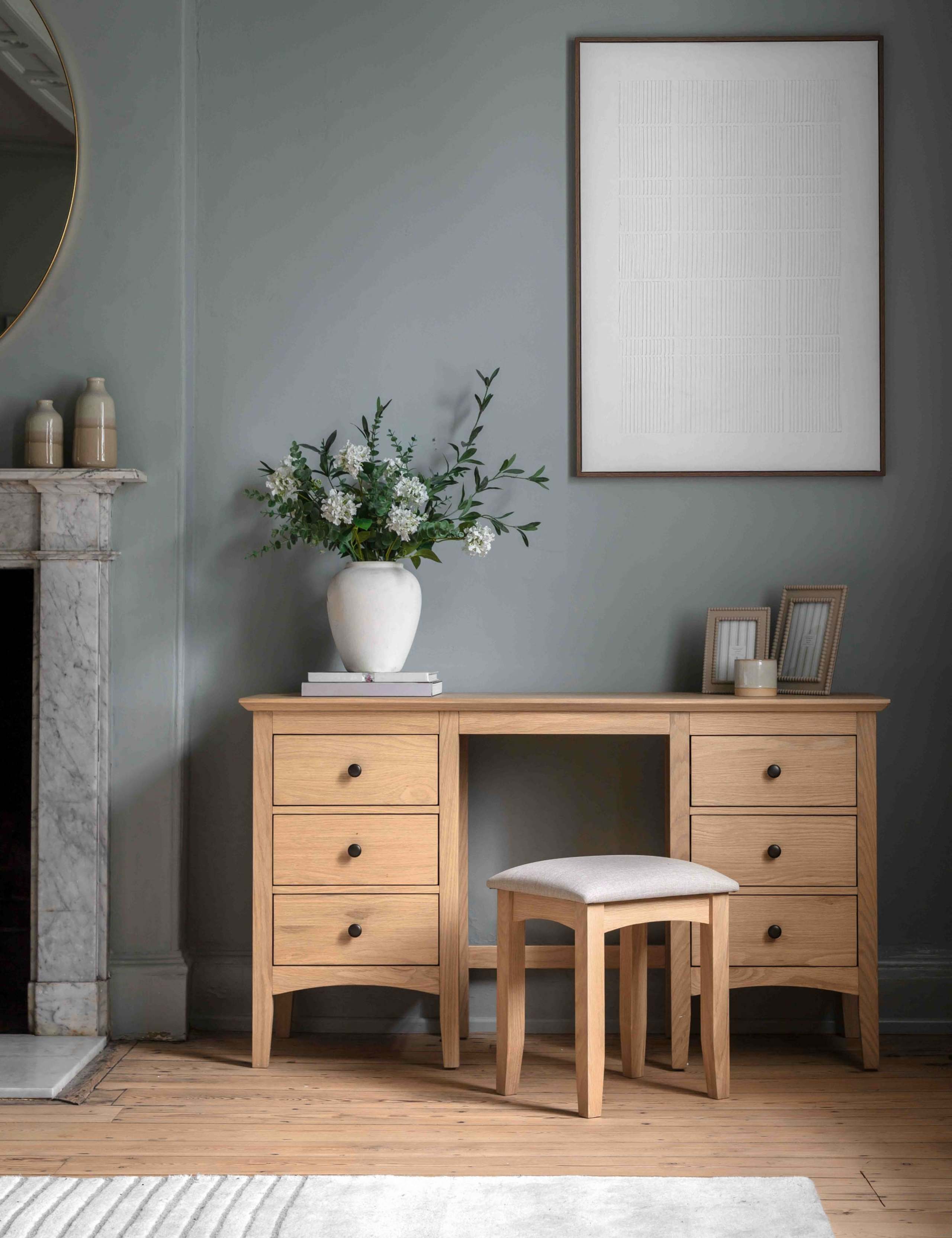 Rye 6 Drawer Dressing Table & Stool