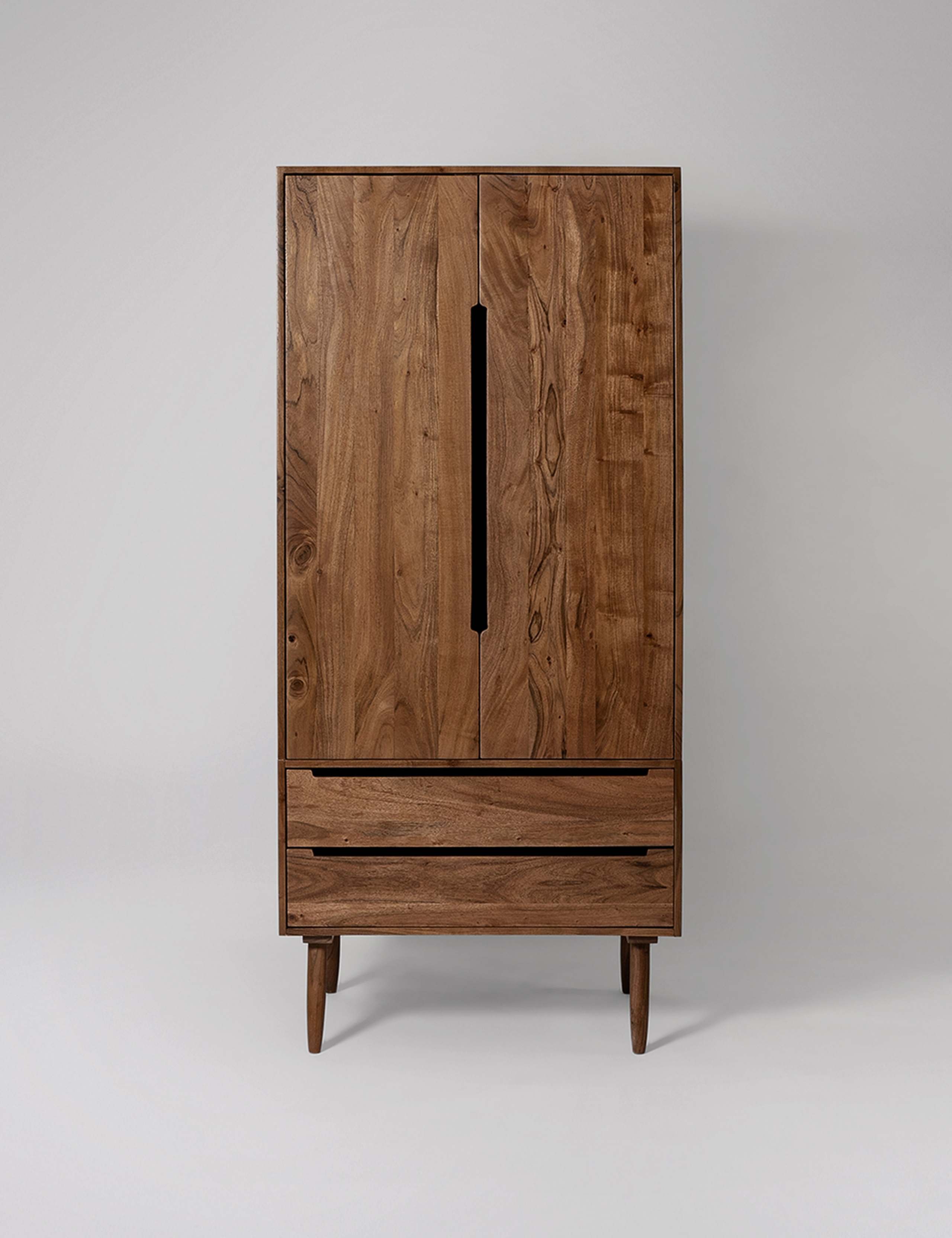 Southwark Acacia Wood 2 Drawer Wardrobe
