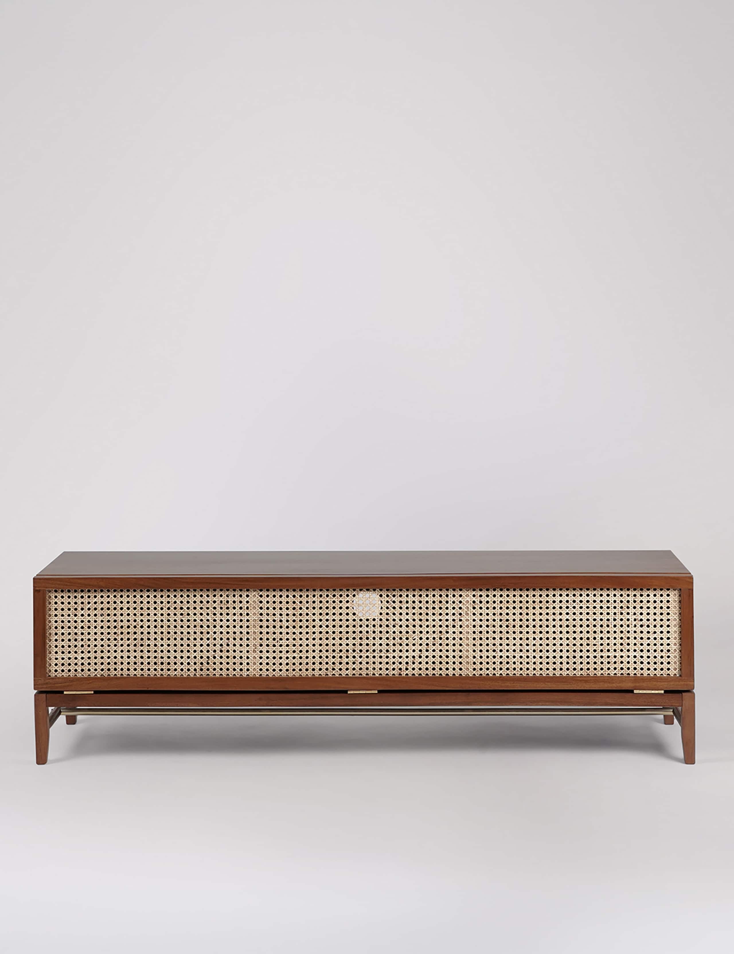 Raphia Rattan 1 Door Media Unit