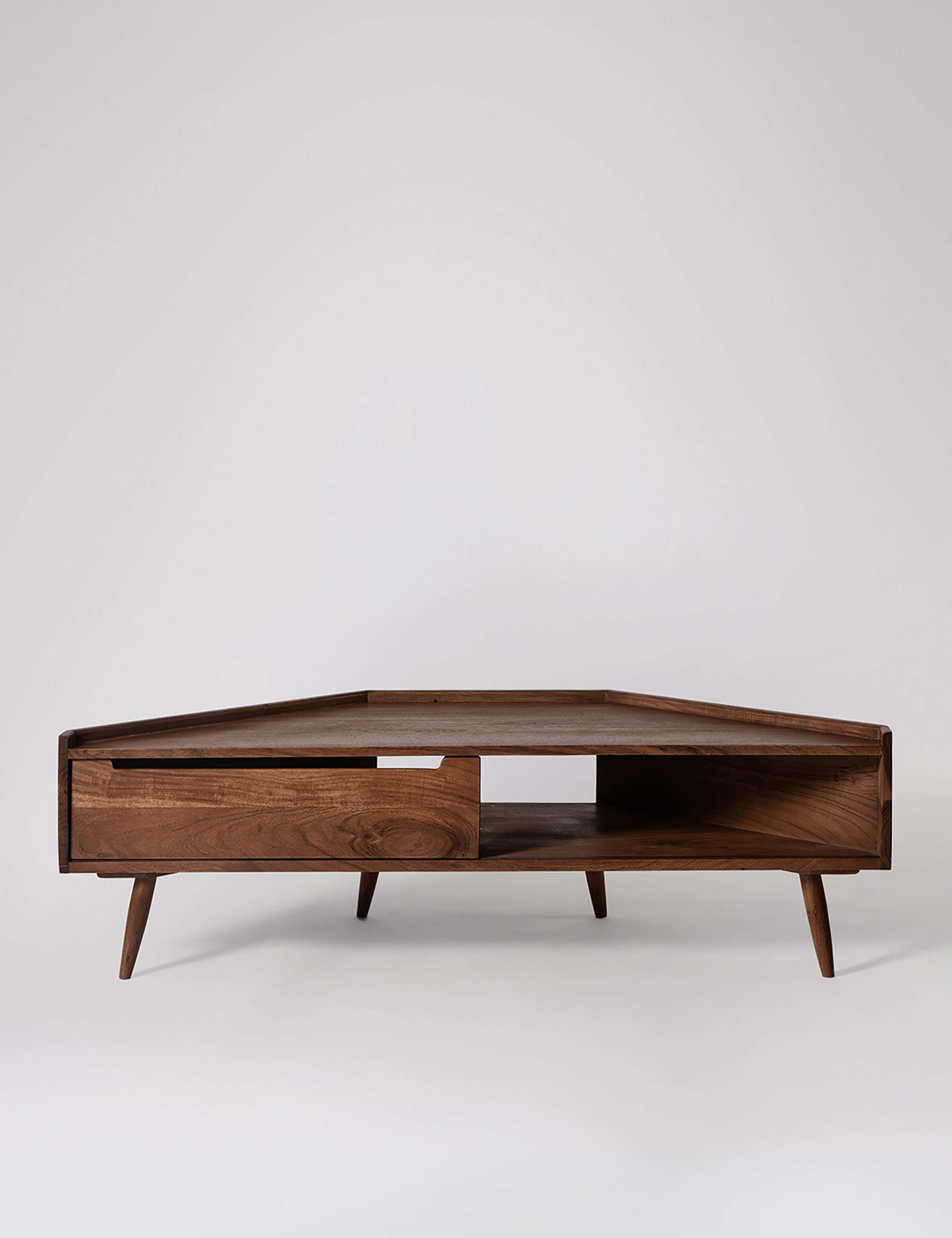 Southwark Acacia Wood 1 Door Corner TV Unit