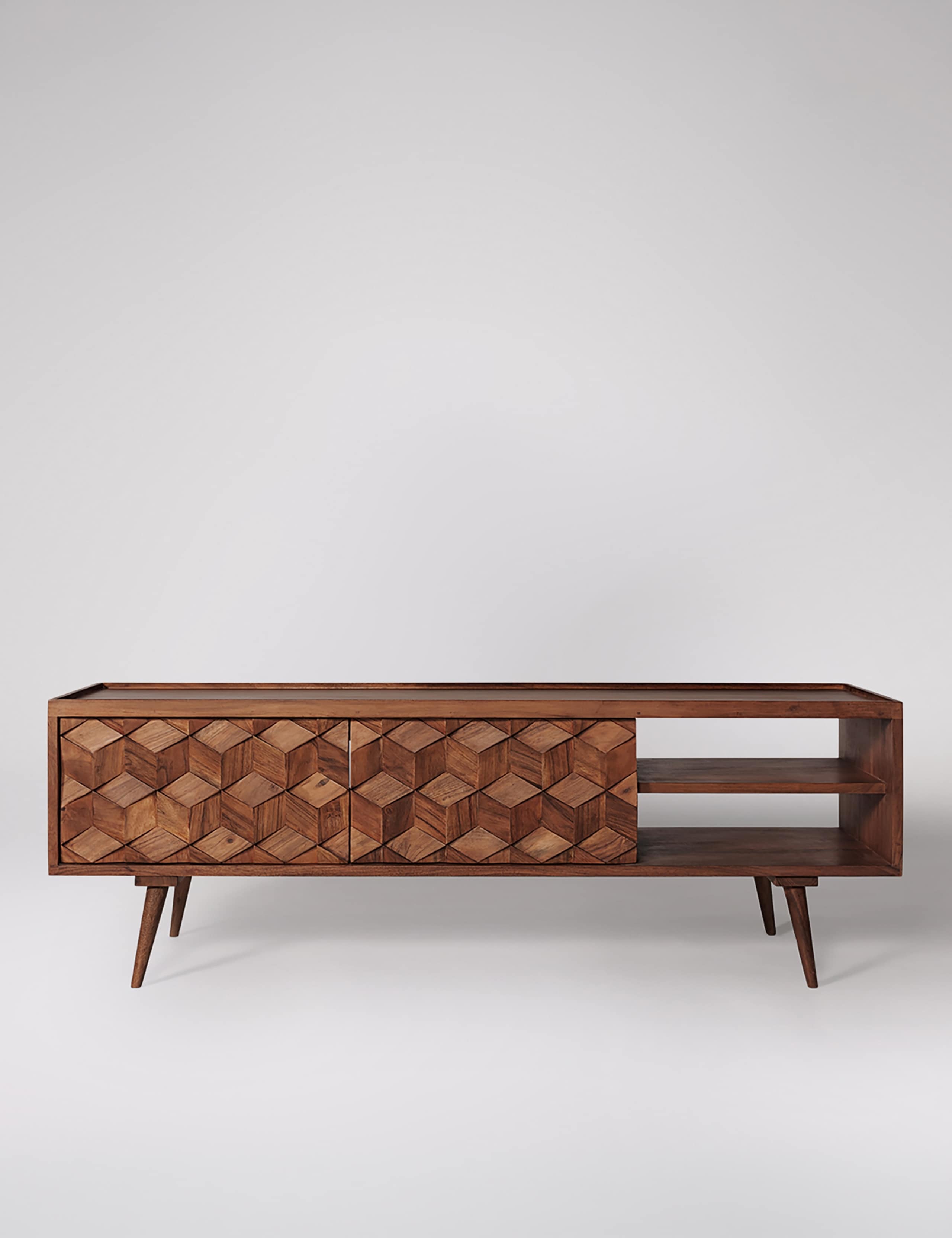 Terning Acacia Wood 2 Door TV Unit