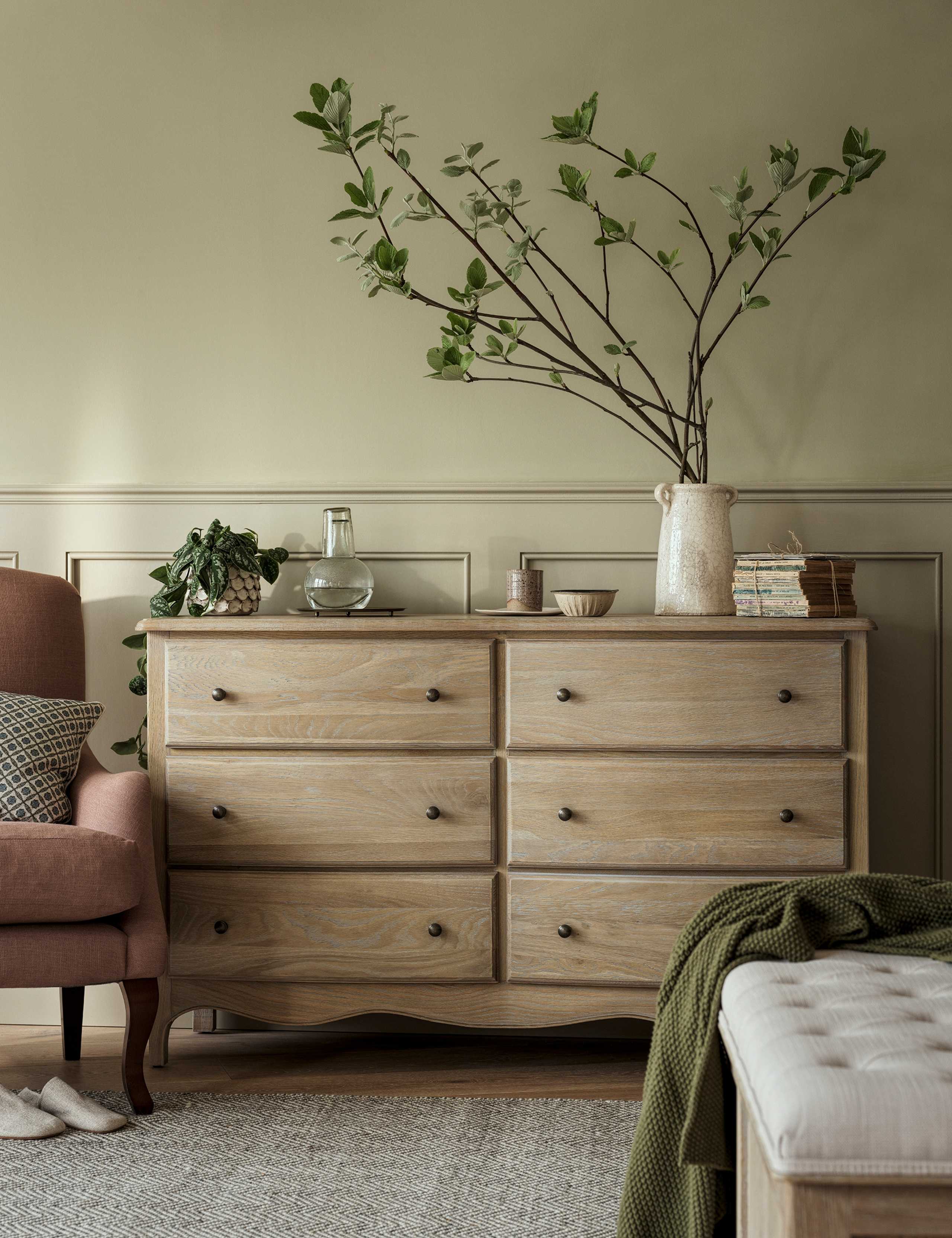 Camille Wide 6 Drawer Chest