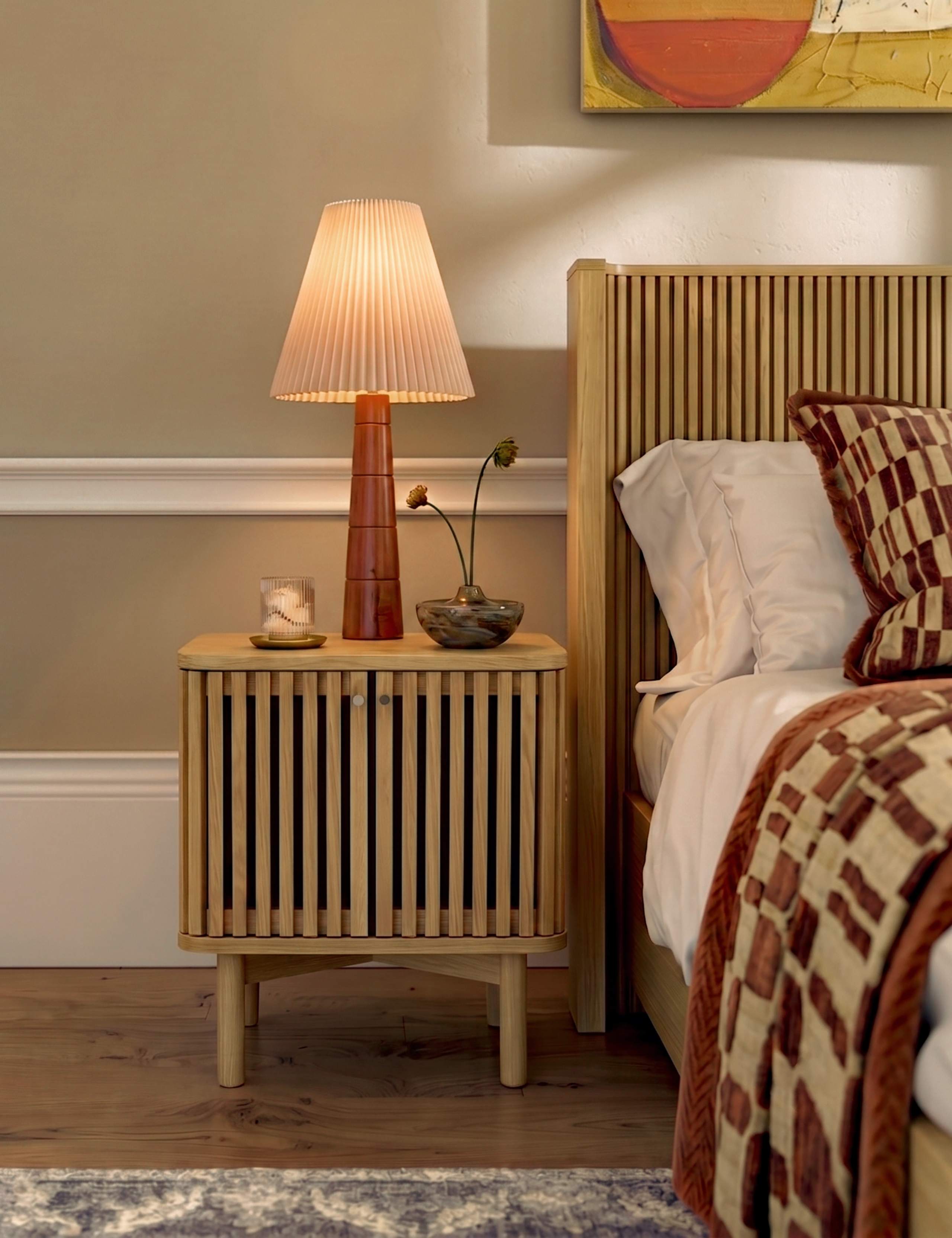 Soho Oak Bedside Table