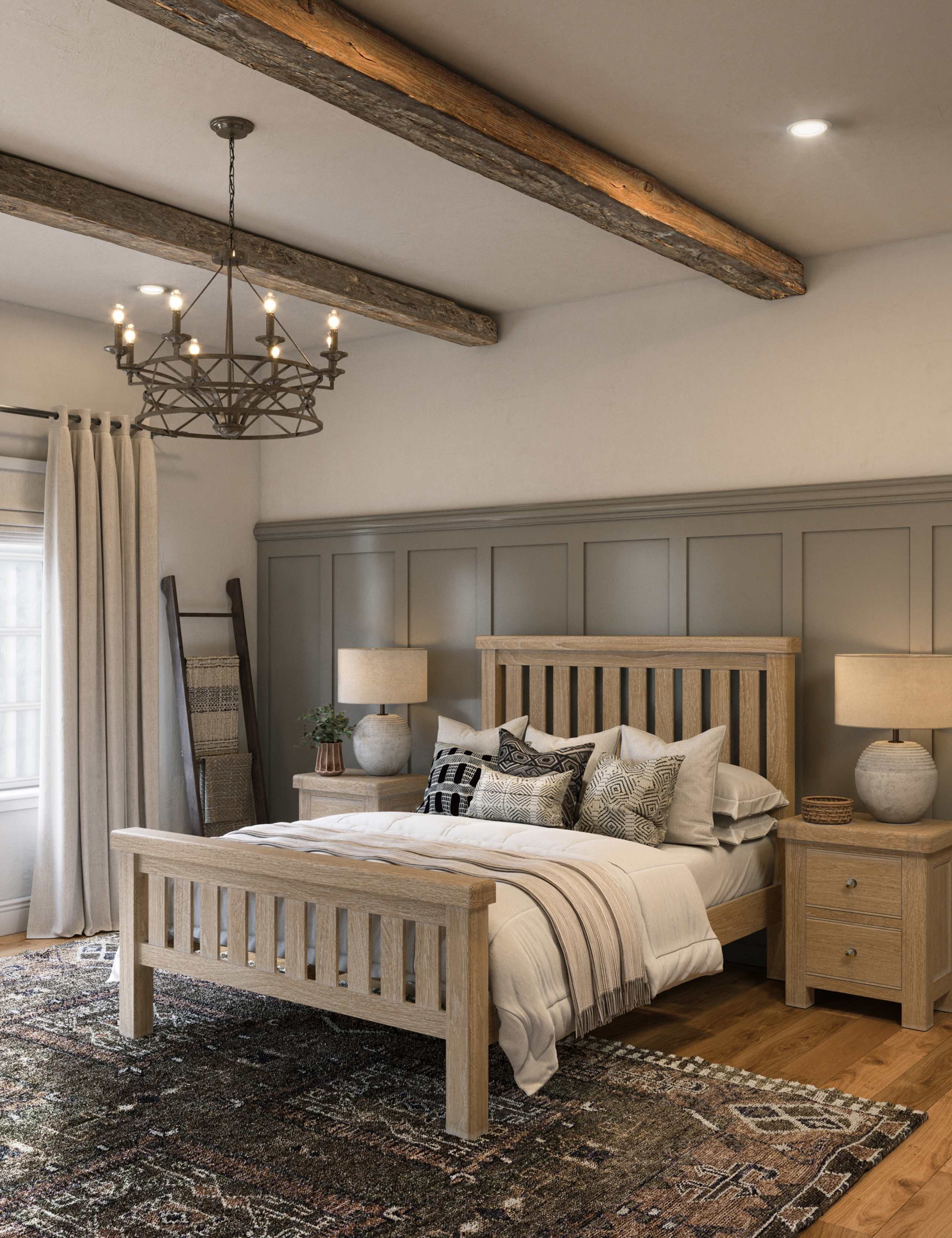 Normandy White Wash Bed