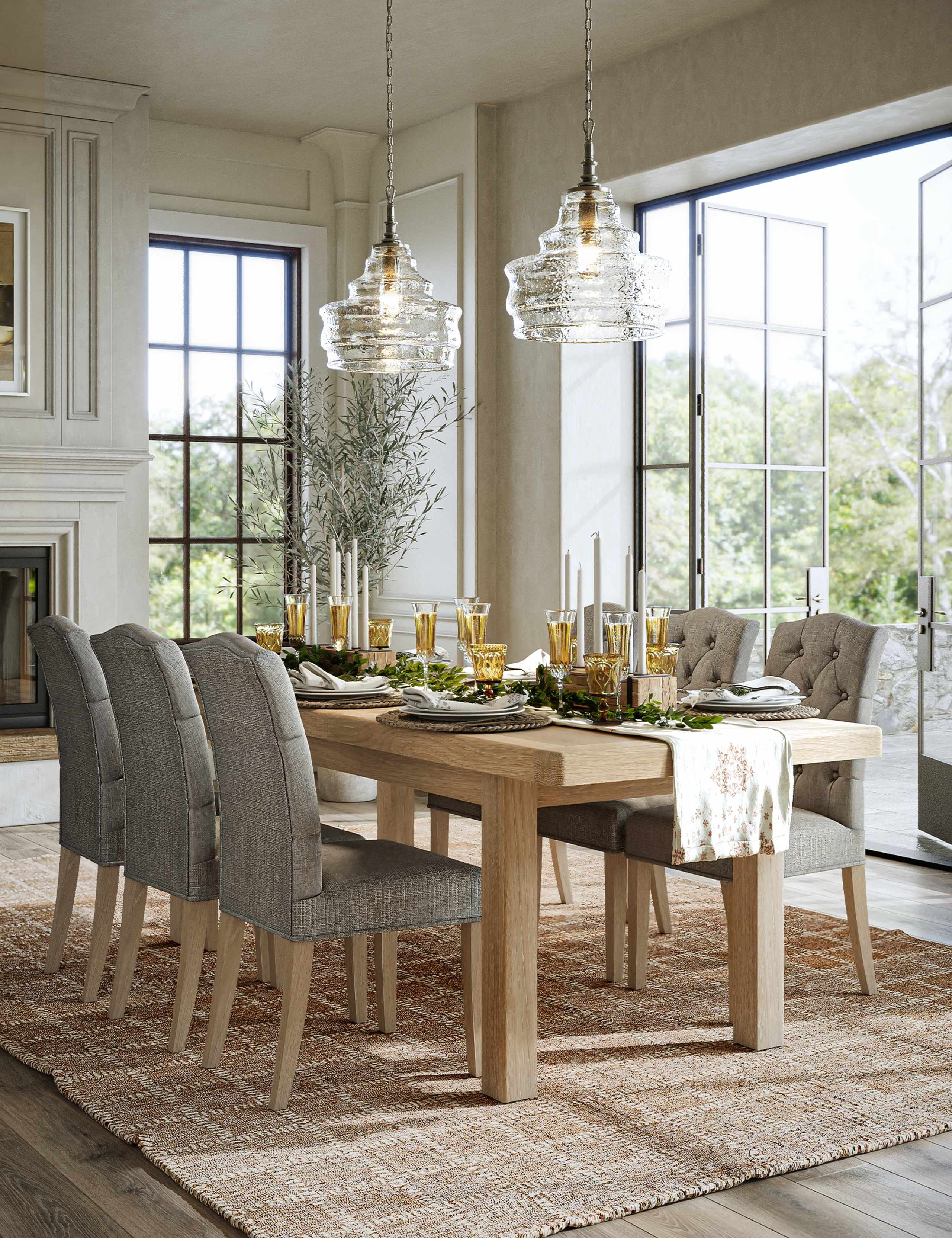 Normandy Large White Wash Extending Dining Table