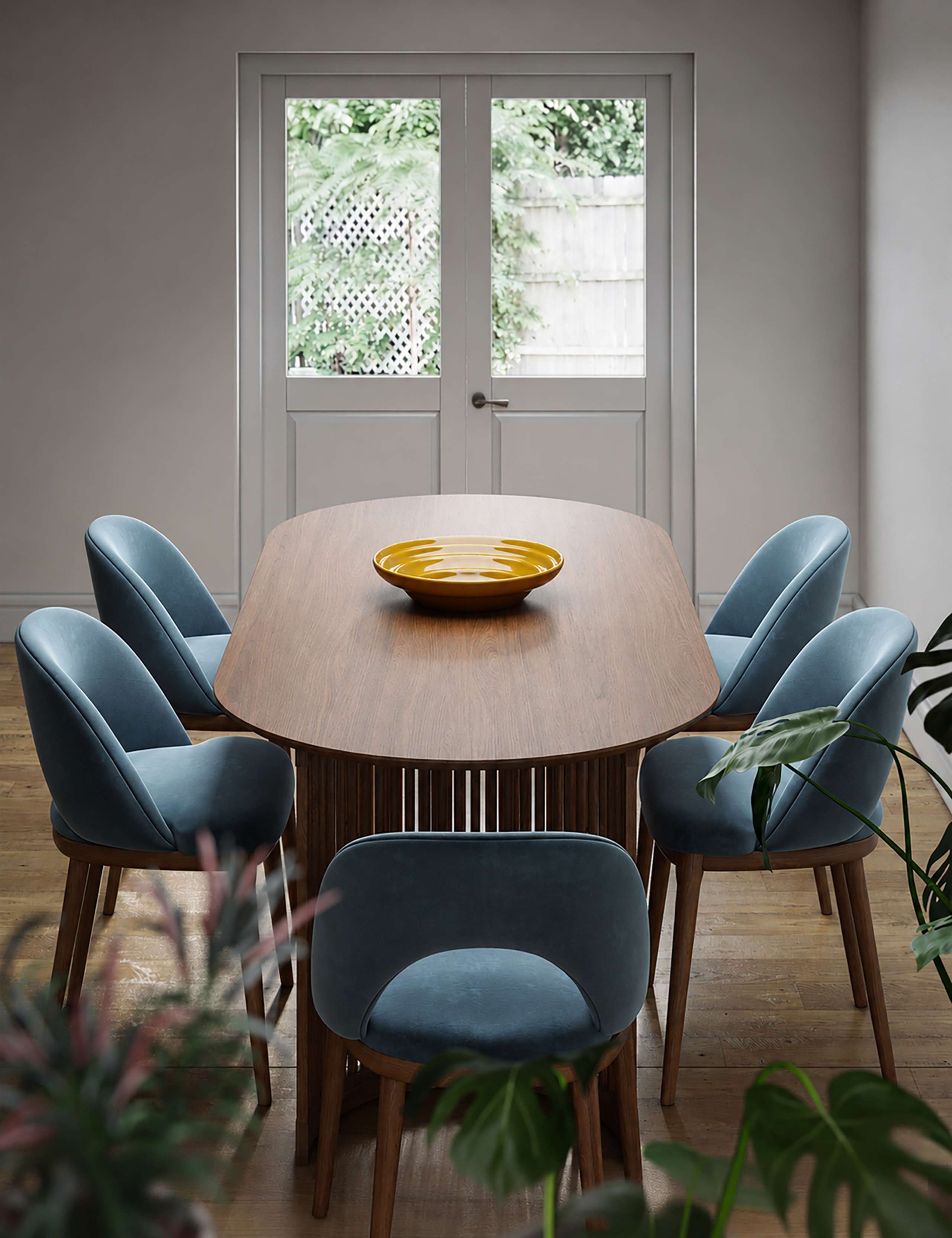 Set of 2 Kingsbridge Dining Chairs With Dark Legs