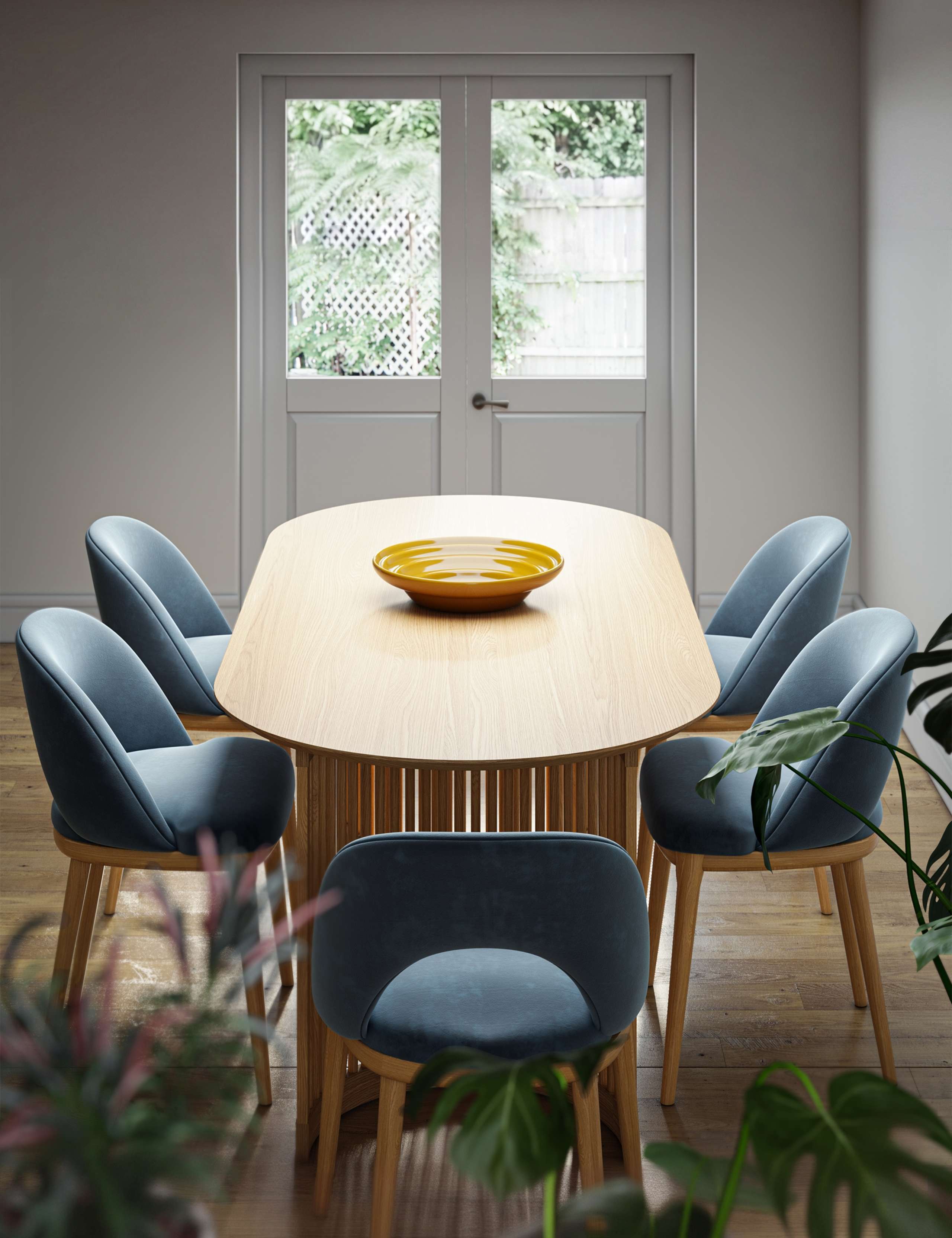 Set of 2 Kingsbridge Dining Chairs With Light Legs