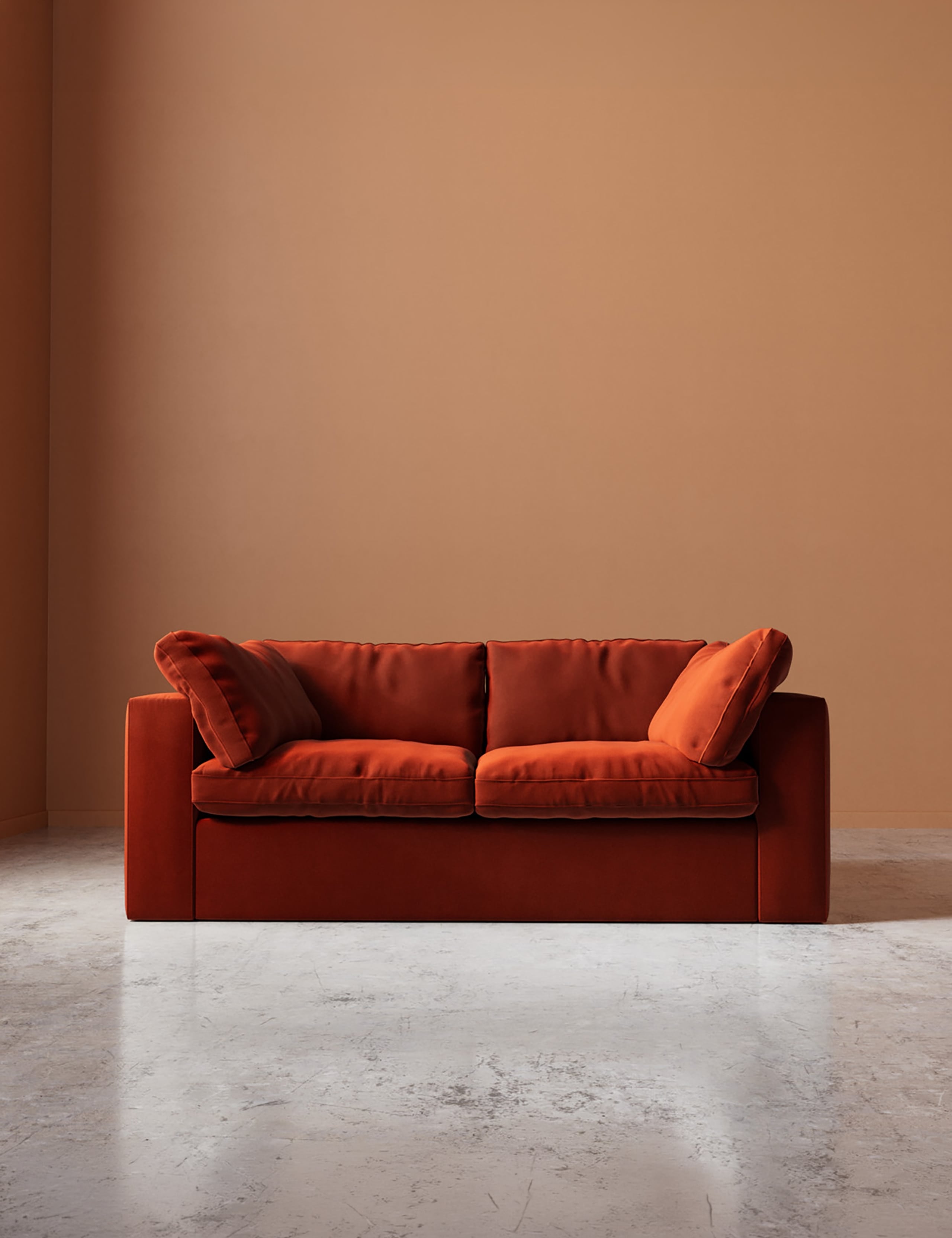 Crushed Velvet 2 Seater Sofa