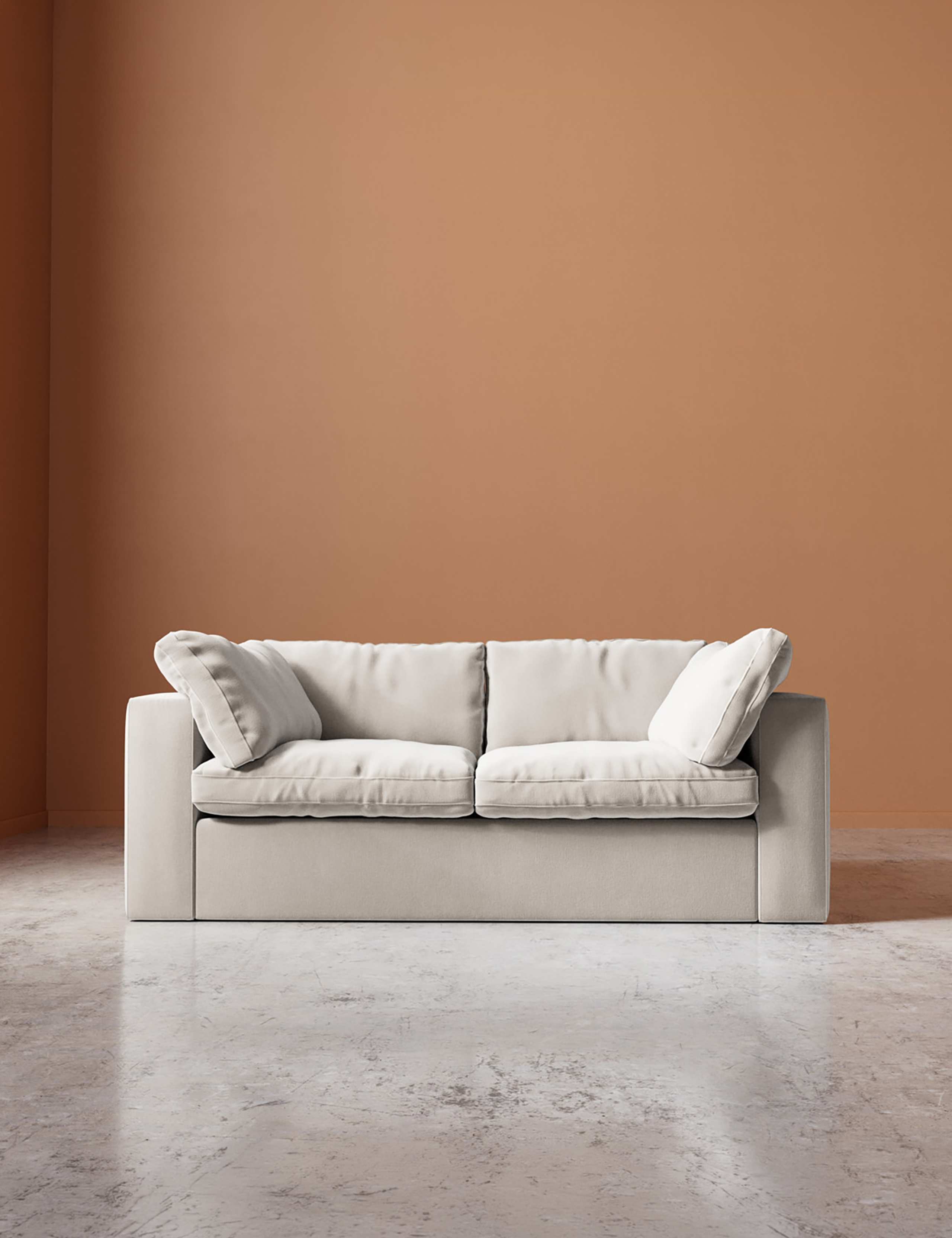 Crushed Velvet 2 Seater Sofa
