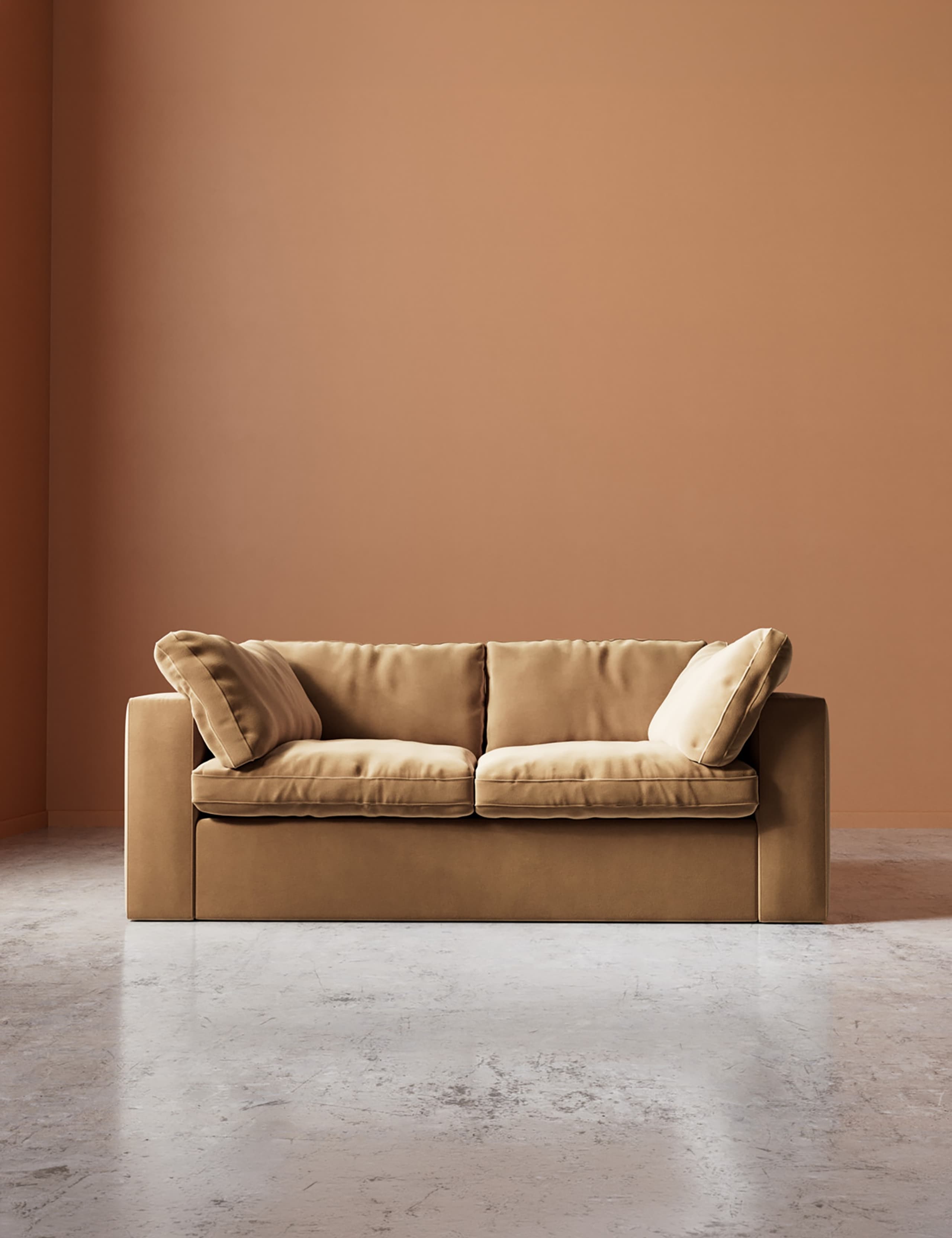 Velvet 2 Seater Sofa